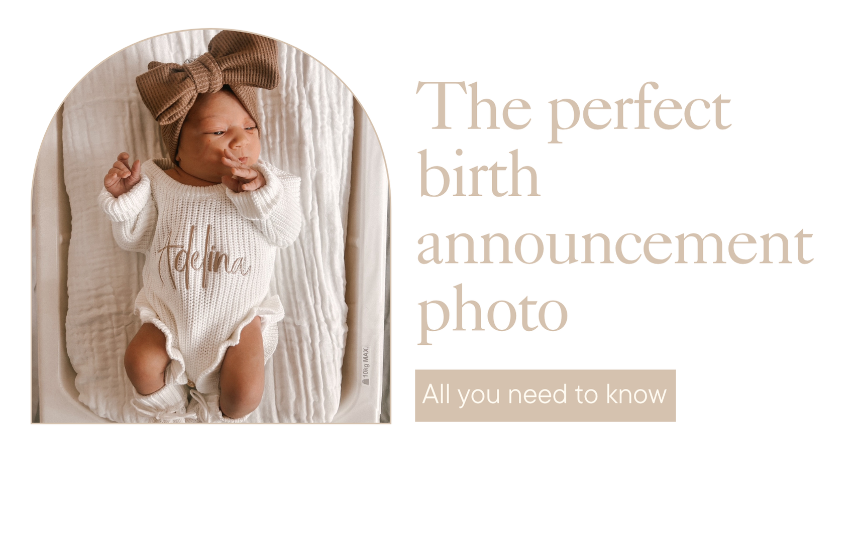 Creating the Perfect Birth Announcement Photo