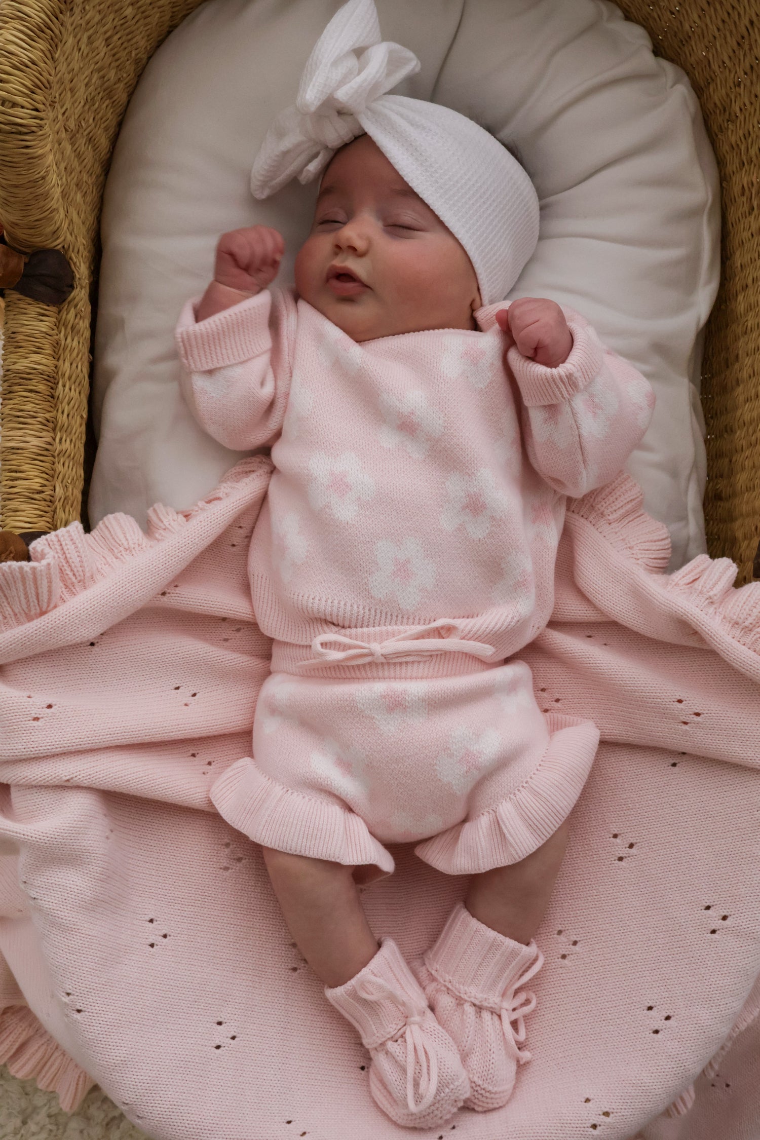 FLOWER JUMPER | BABY PINK