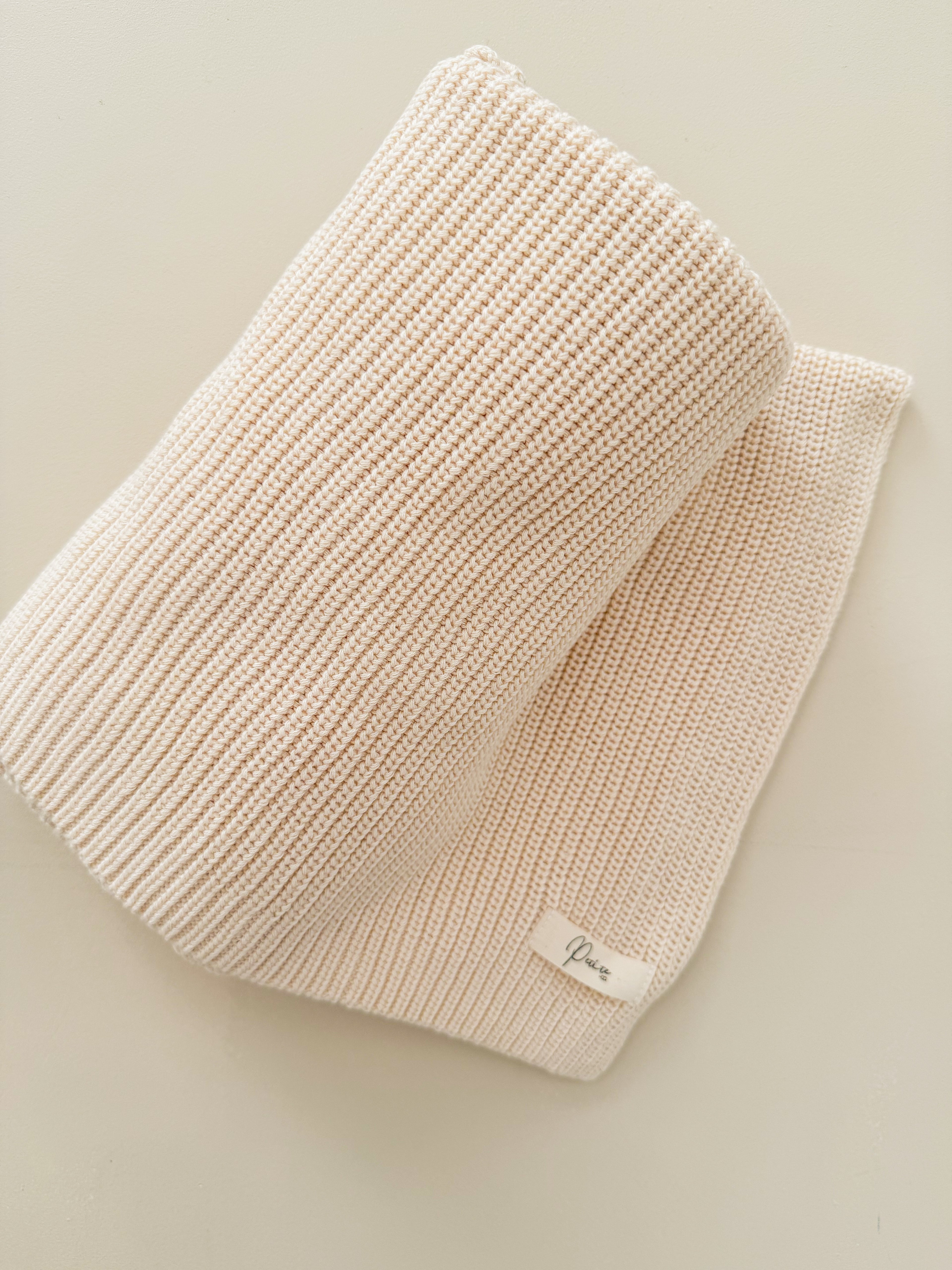 RIBBED BABY BLANKET | OAT