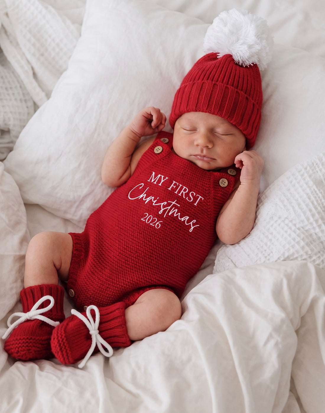 CLASSIC ROMPER | MY FIRST CHRISTMAS 2026 | RED