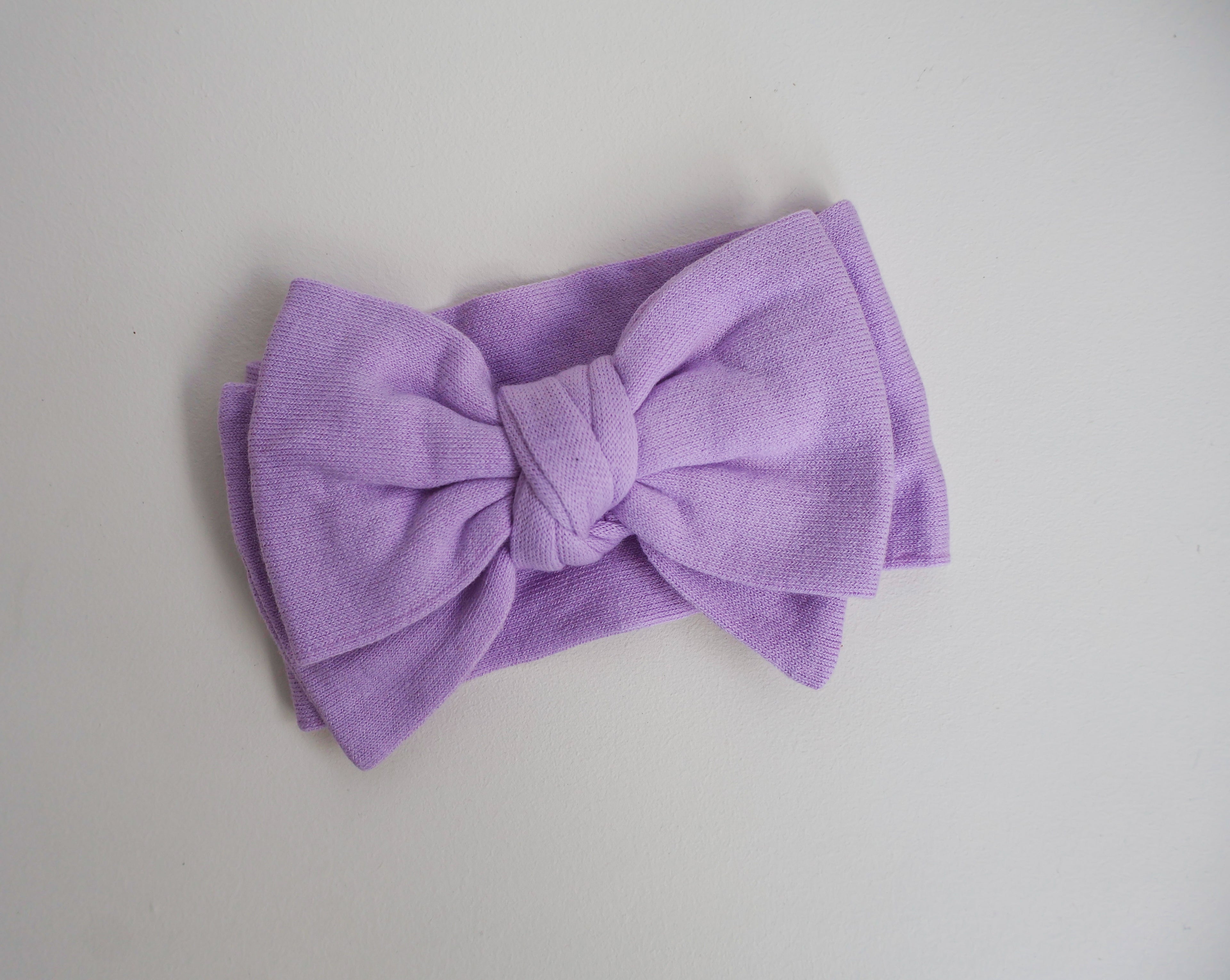 FINE KNIT BOW | ORCHID