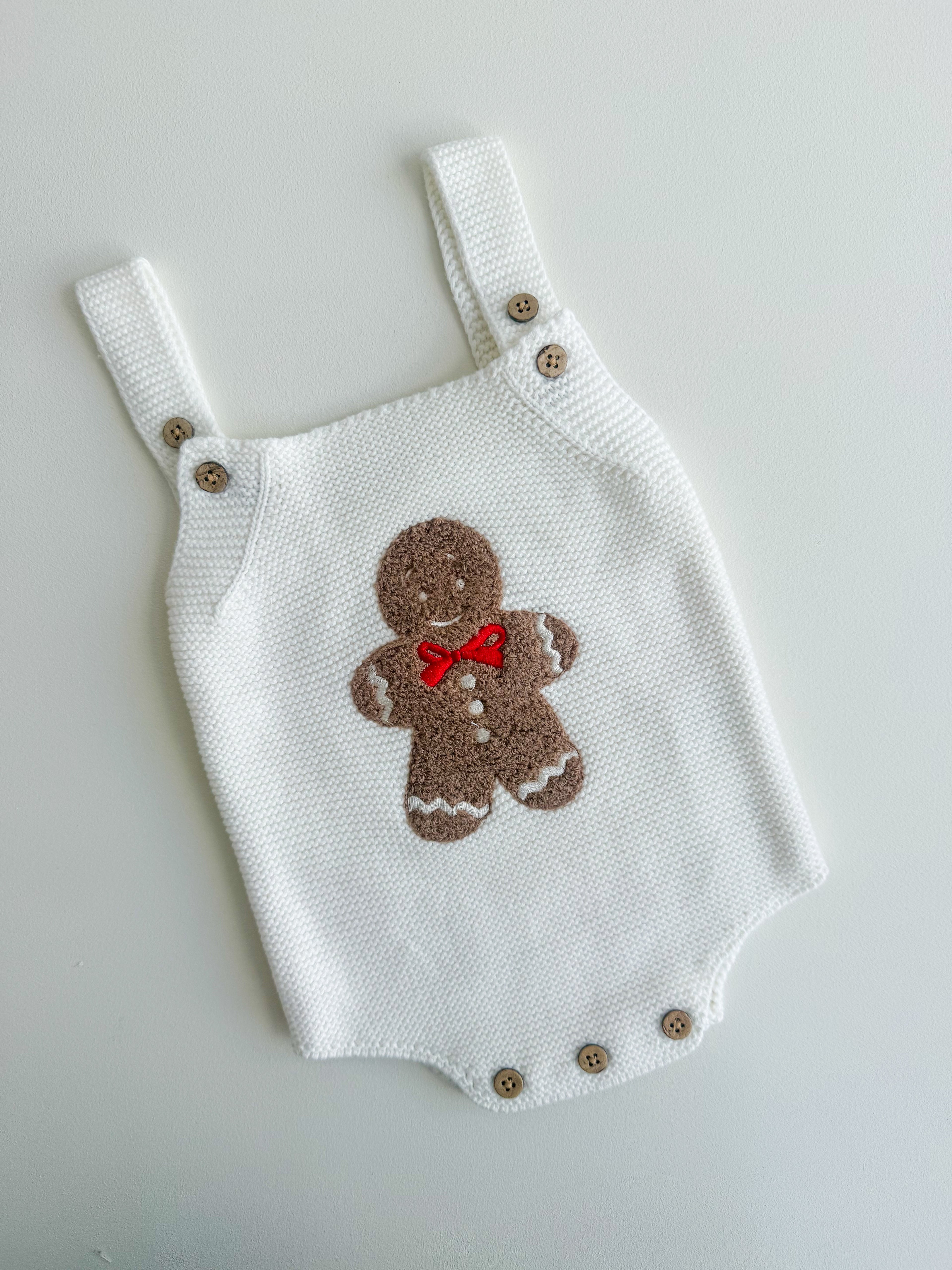 GINGERBREAD SHERPA ROMPER