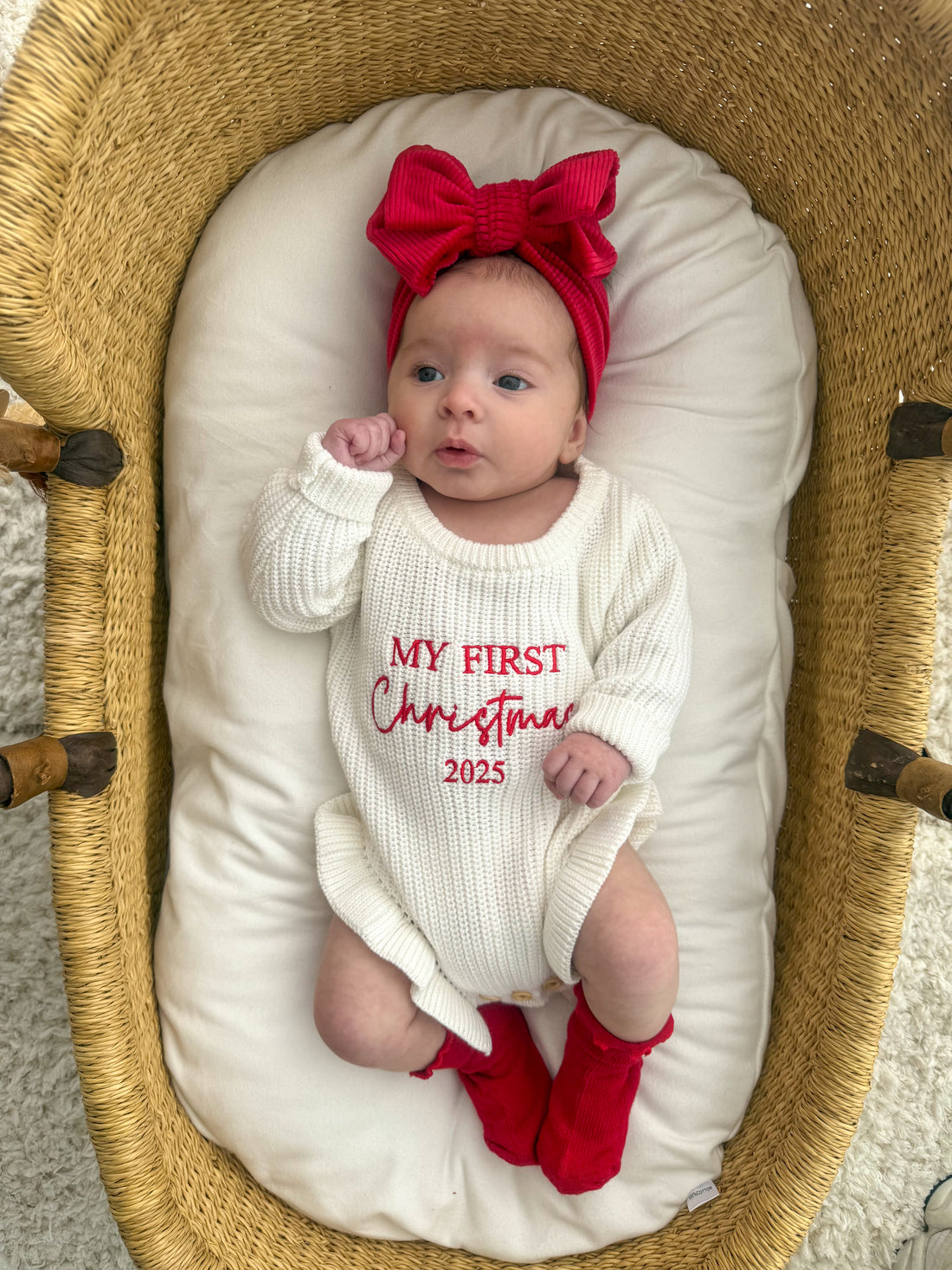 FRILL LEG ROMPER | MILK - MY FIRST CHRISTMAS 2025