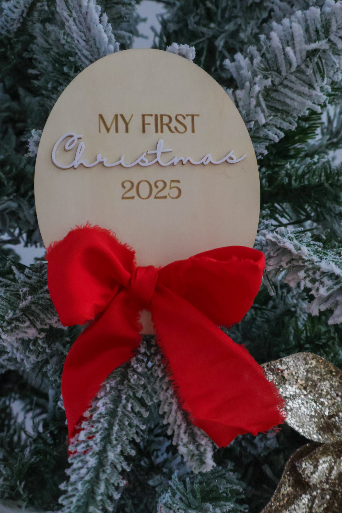 MY FIRST CHRISTMAS PLAQUE - OVAL