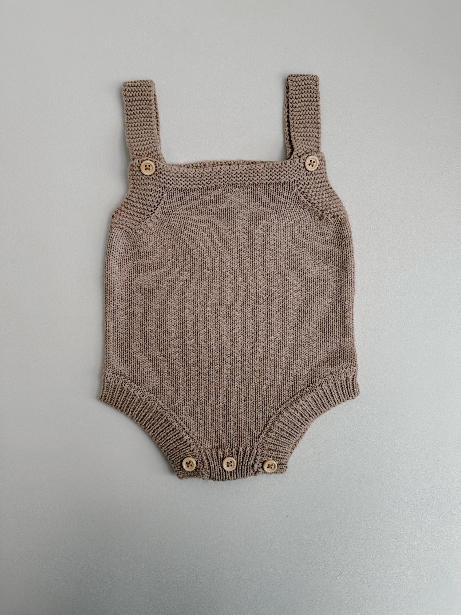 CLASSIC ROMPER - TEDDY BROWN