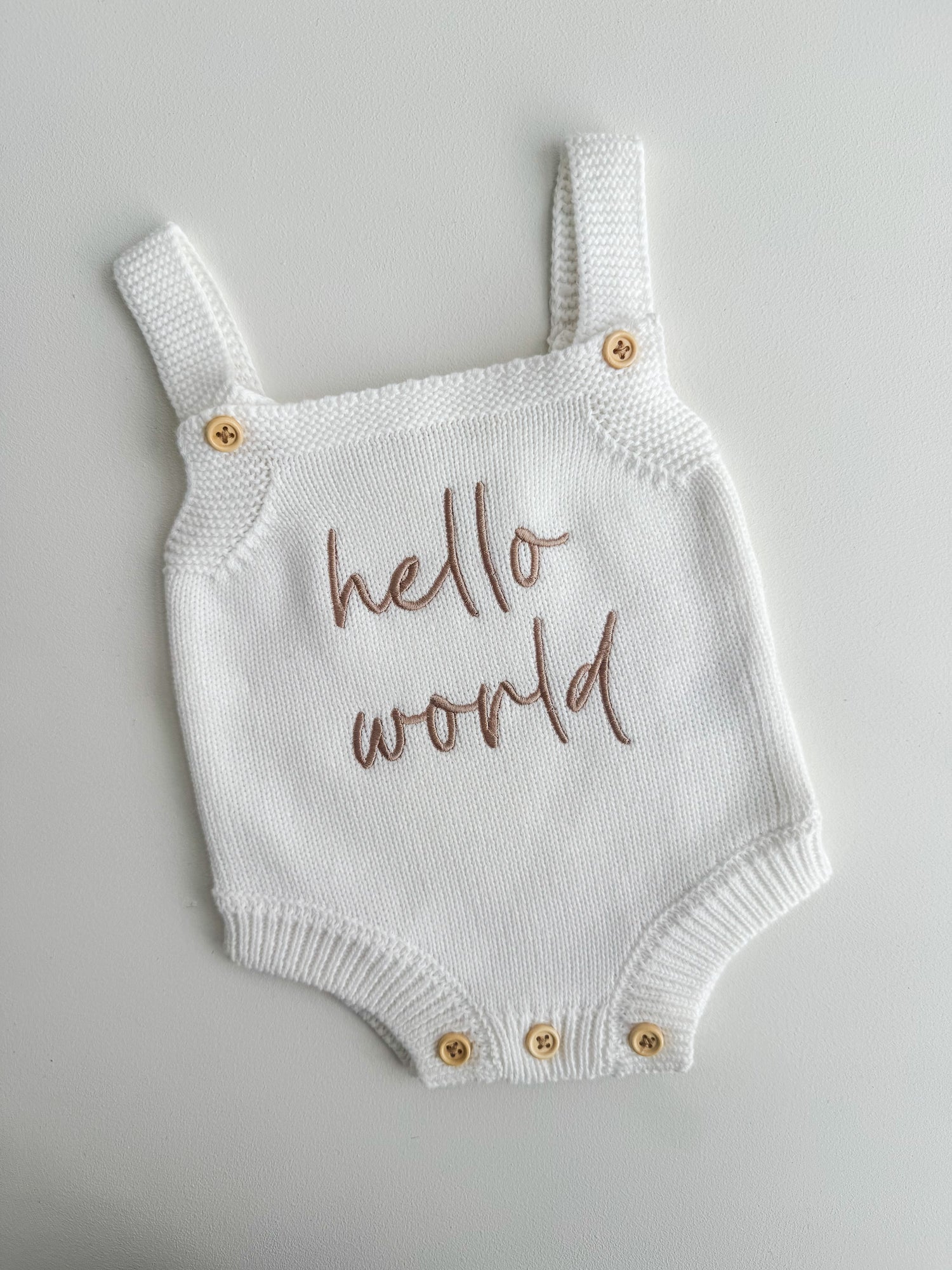 HELLO WORLD - CLASSIC ROMPER | MILK