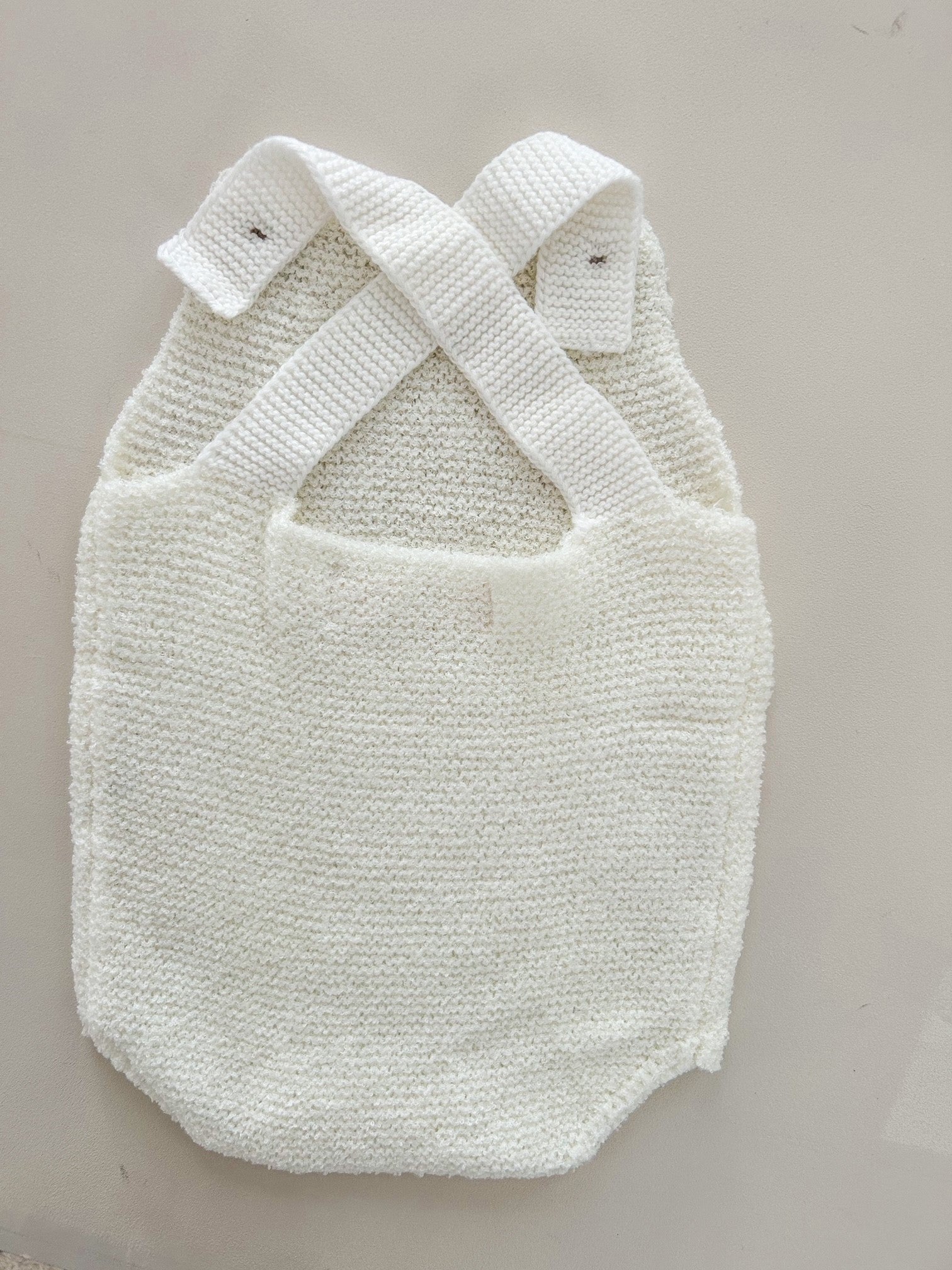 TEDDY TEXTURED COTTON ROMPER