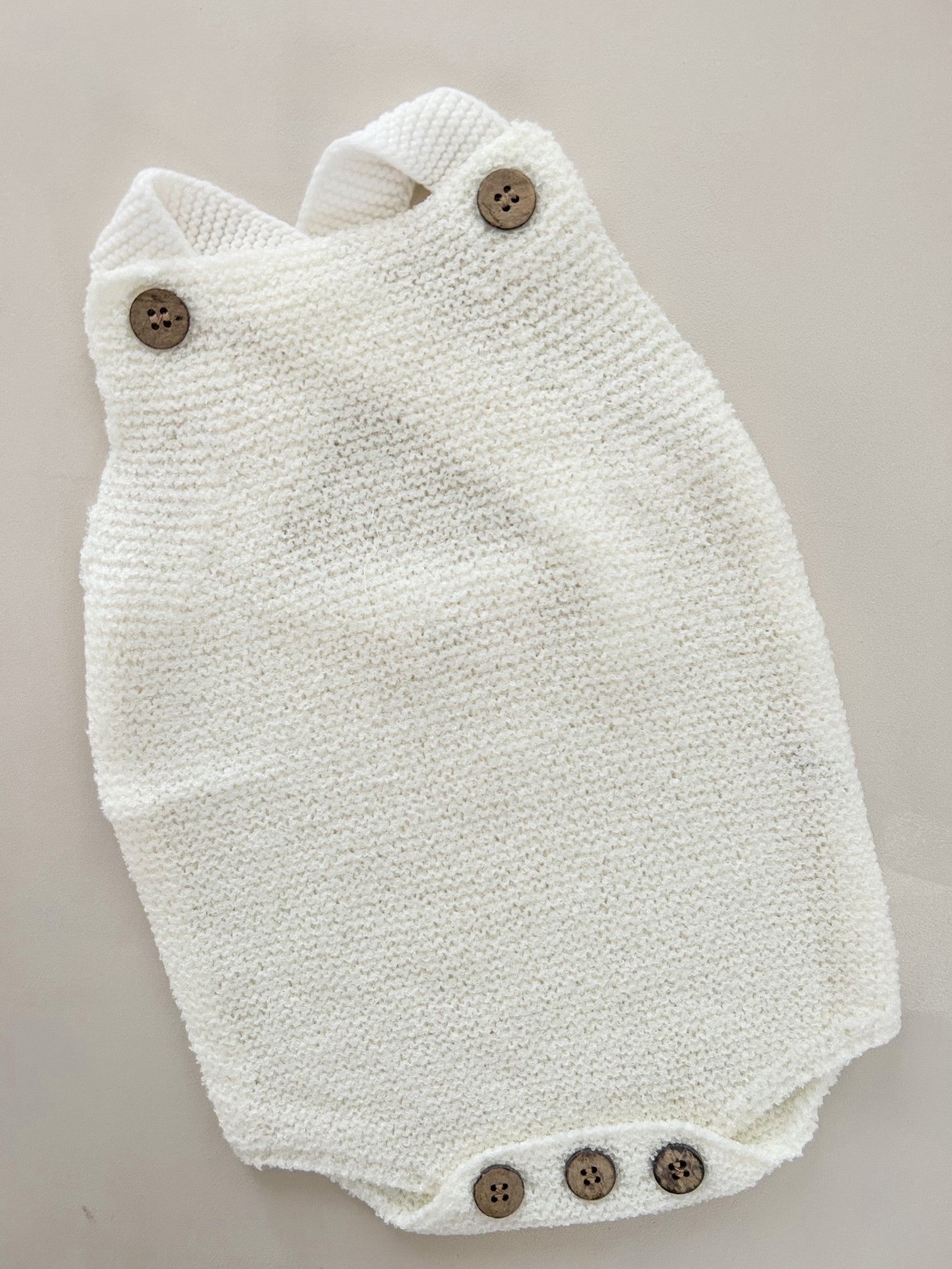 TEDDY TEXTURED COTTON ROMPER
