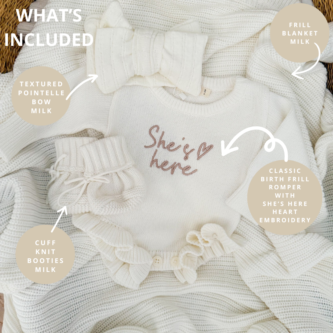 Classic Birth Frill Announcement Bundle