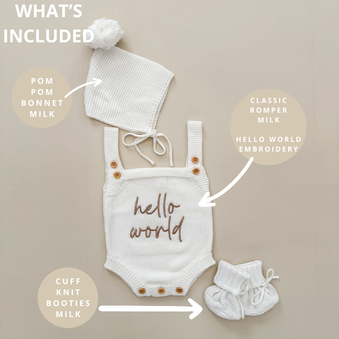 Classic Singlet Romper Bundle | Milk