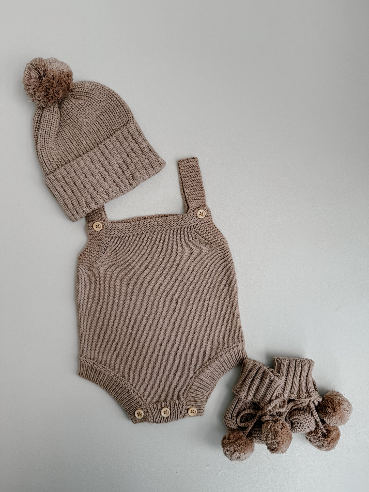 CLASSIC ROMPER - TEDDY BROWN