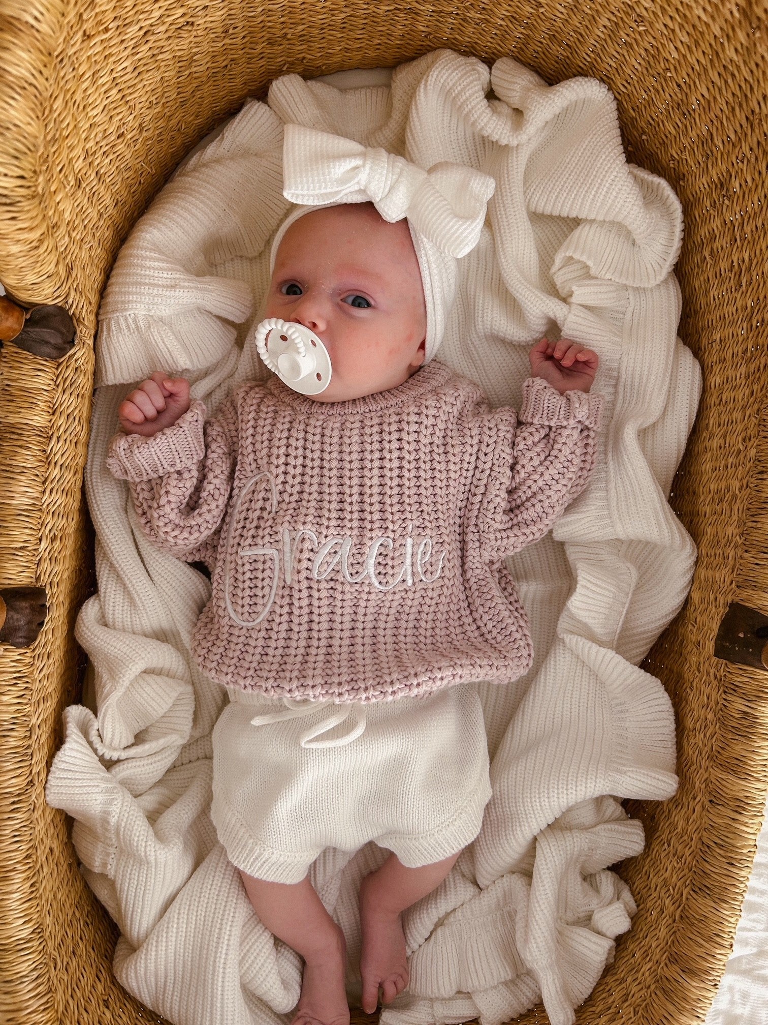 CHUNKY KNIT JUMPER - DUSTY MAUVE