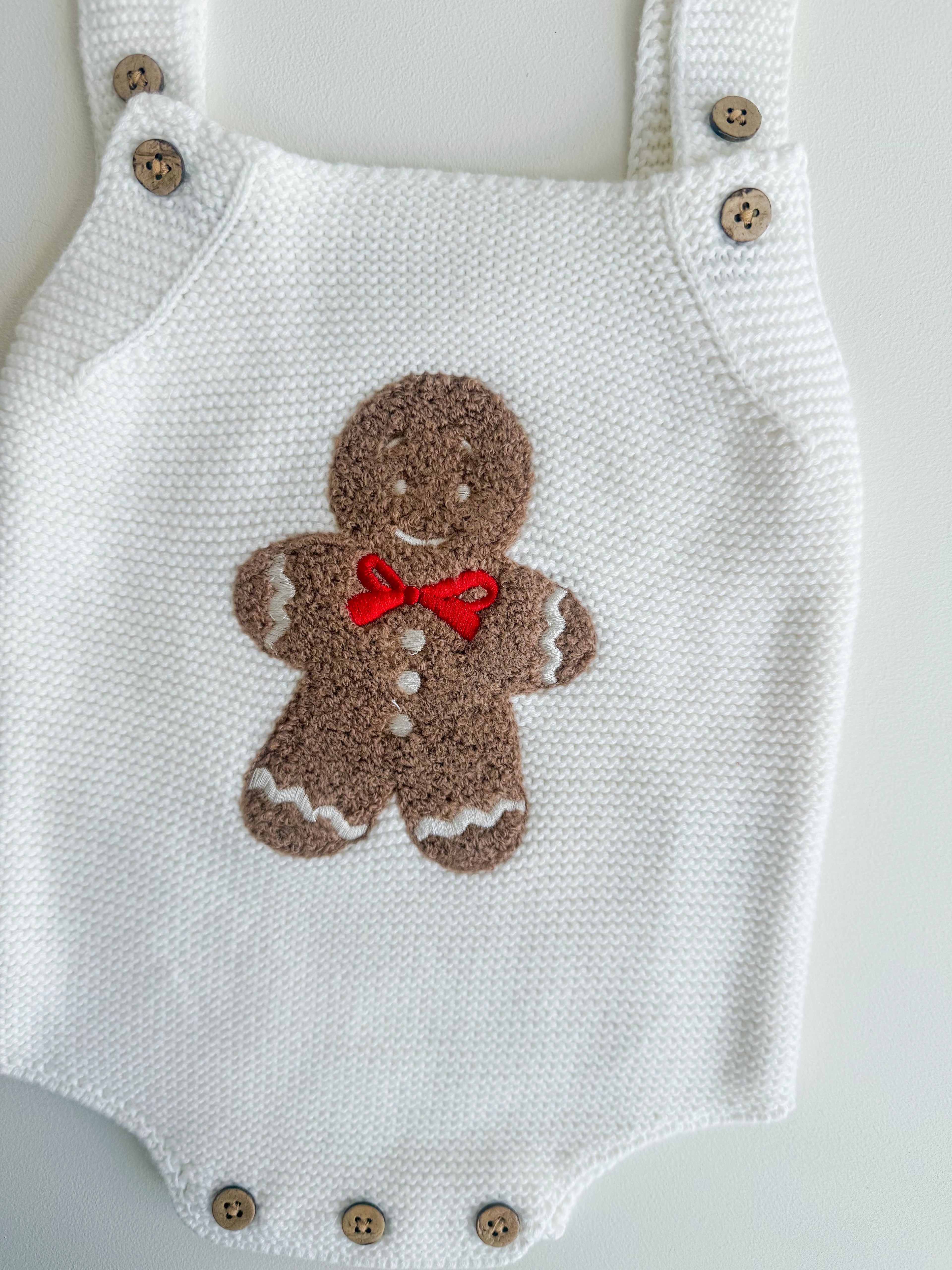 GINGERBREAD SHERPA ROMPER
