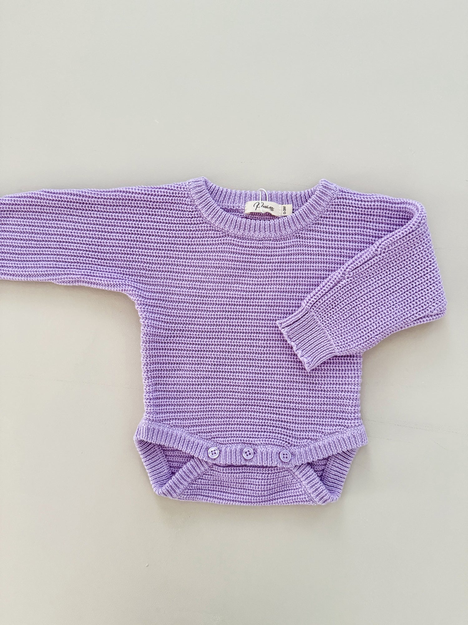 CLASSIC RIBBED ROMPER - ORCHID