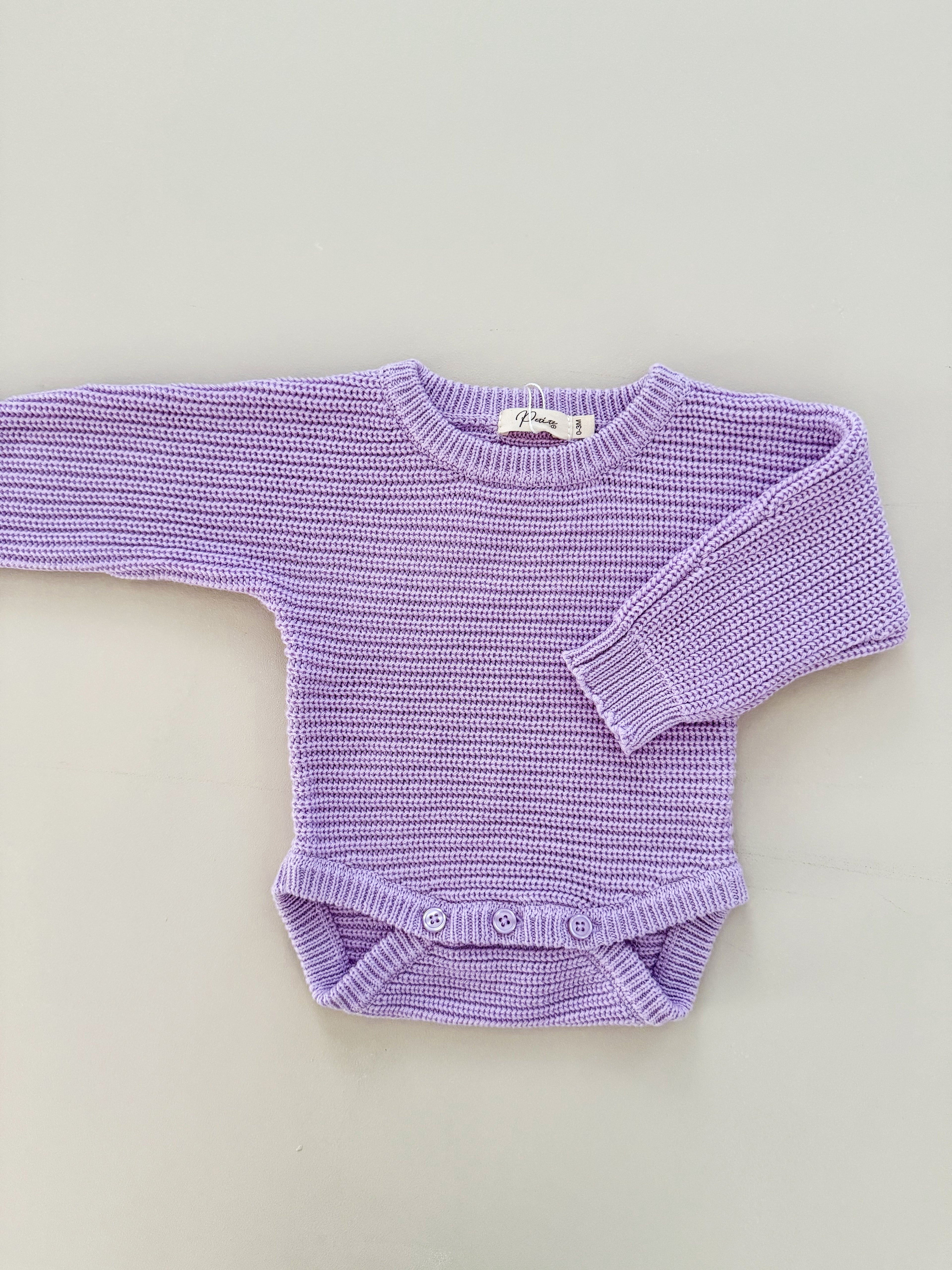 CLASSIC RIBBED ROMPER - ORCHID