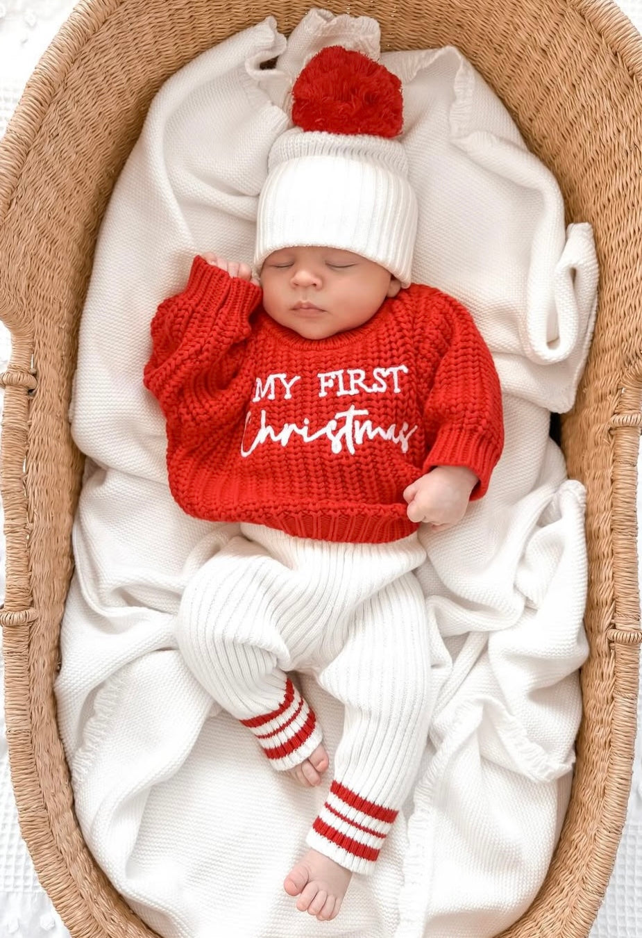 PANTS | RED AND MILK STRIPE