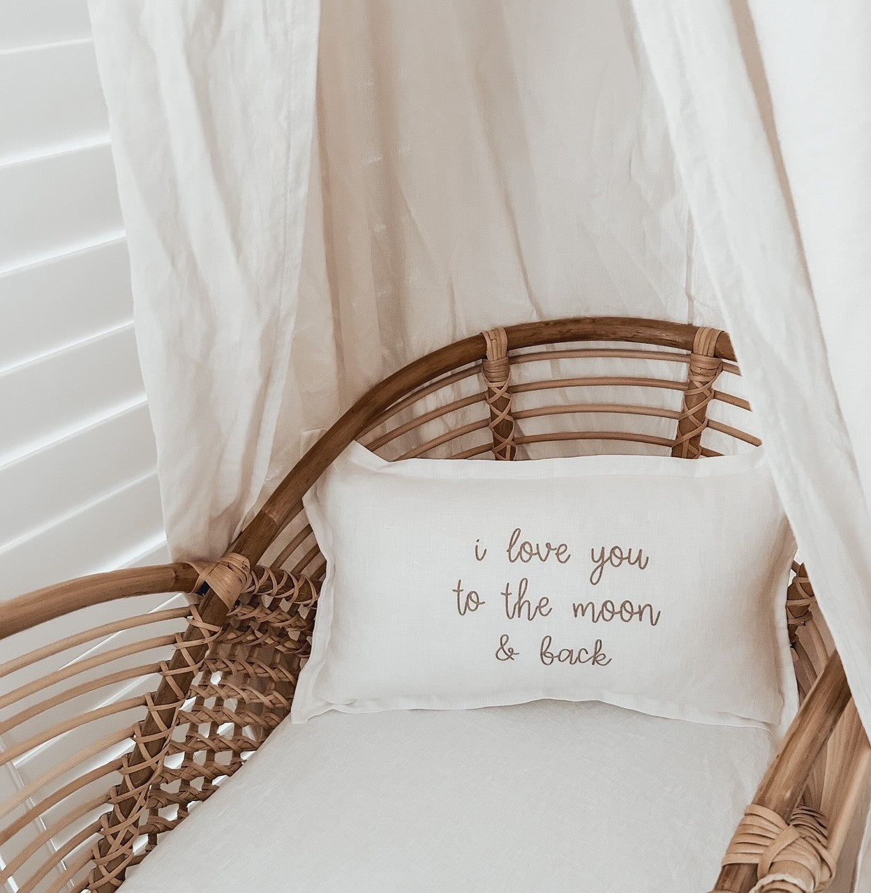 PERSONALISED LINEN CUSHION | WHITE