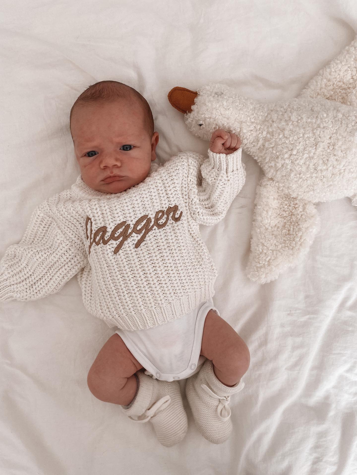 CHUNKY KNIT JUMPER - WHITE