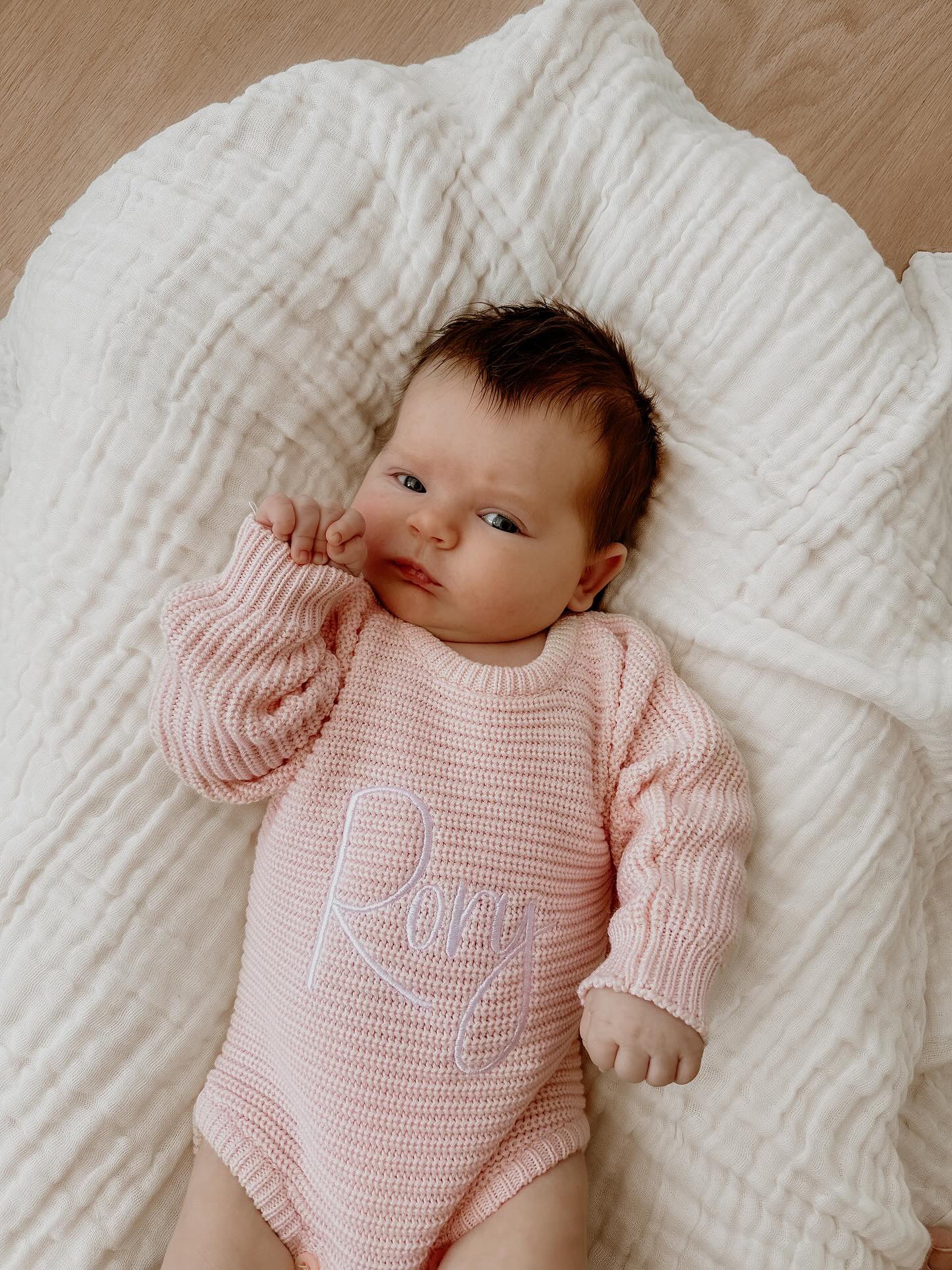 CLASSIC RIBBED ROMPER - BABY PINK | PERSONALISED EMBROIDERY AVAILABLE