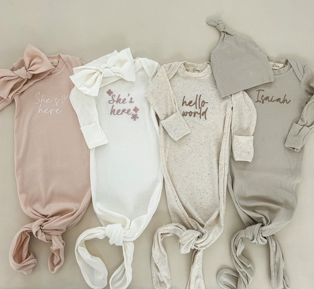 RIBBED KNOT HEADBAND - TAUPE