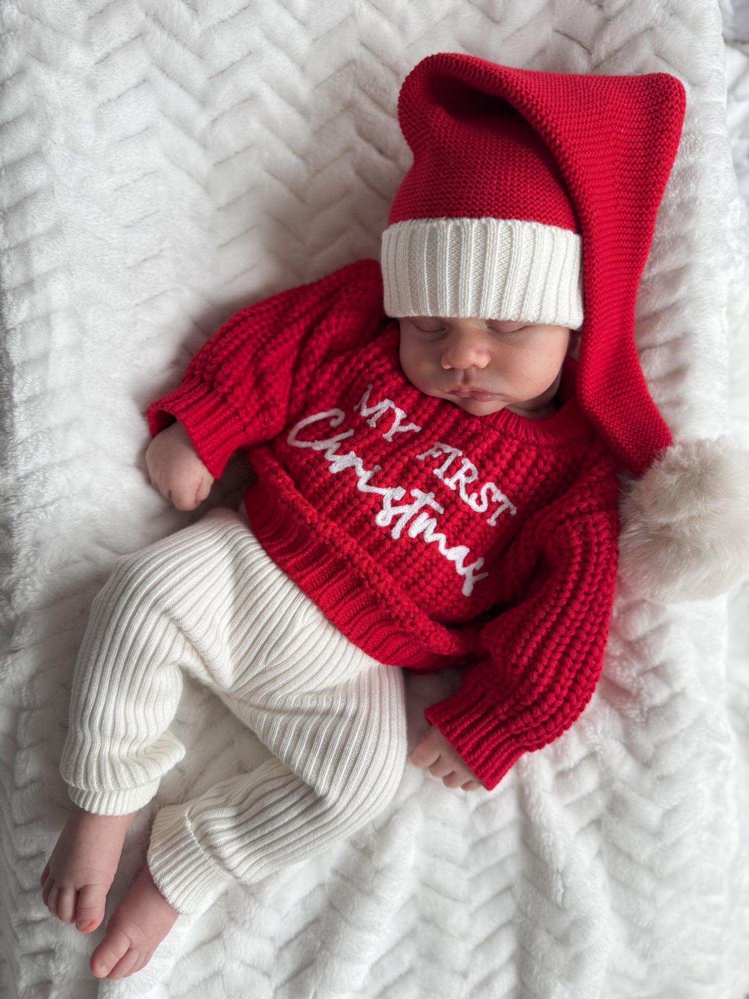 CHUNKY KNIT JUMPER | RED - MY FIRST CHRISTMAS