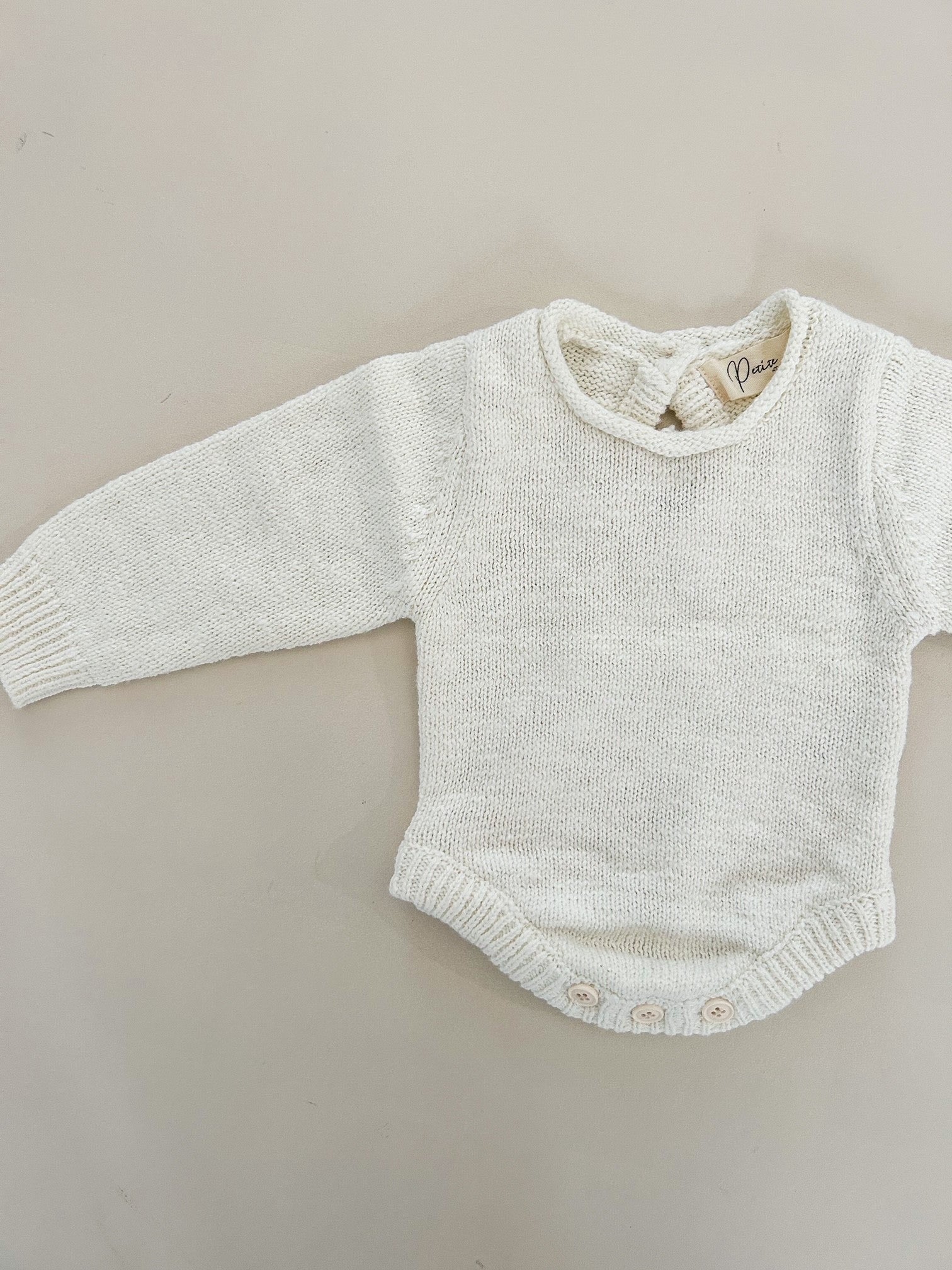 ROLLED TEXTURED ROMPER