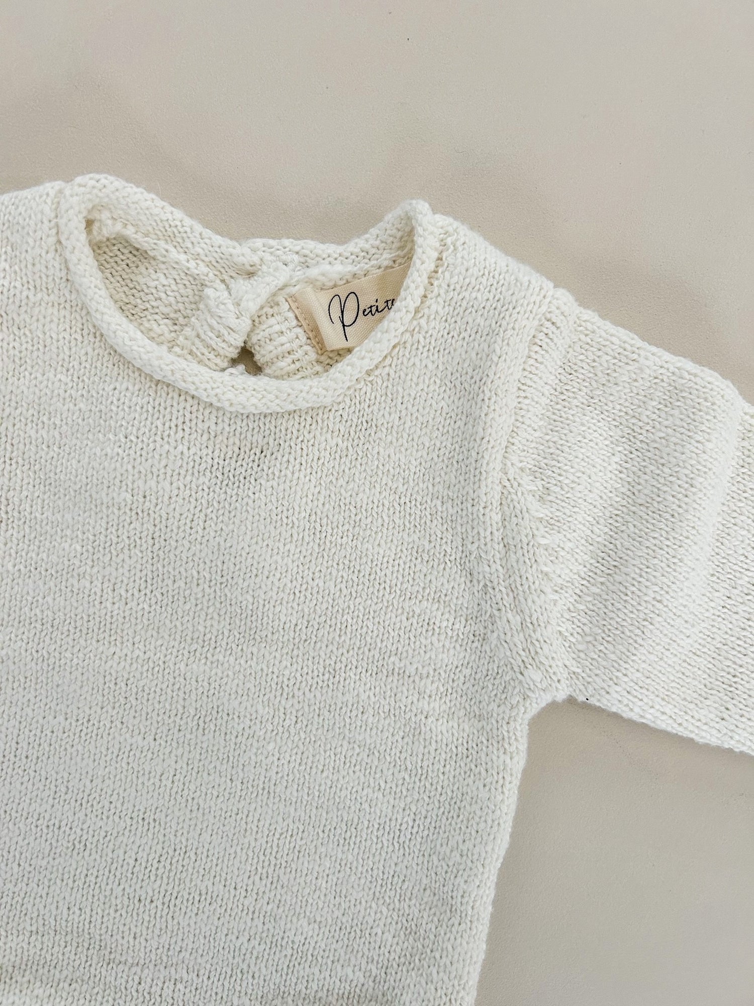 ROLLED TEXTURED ROMPER