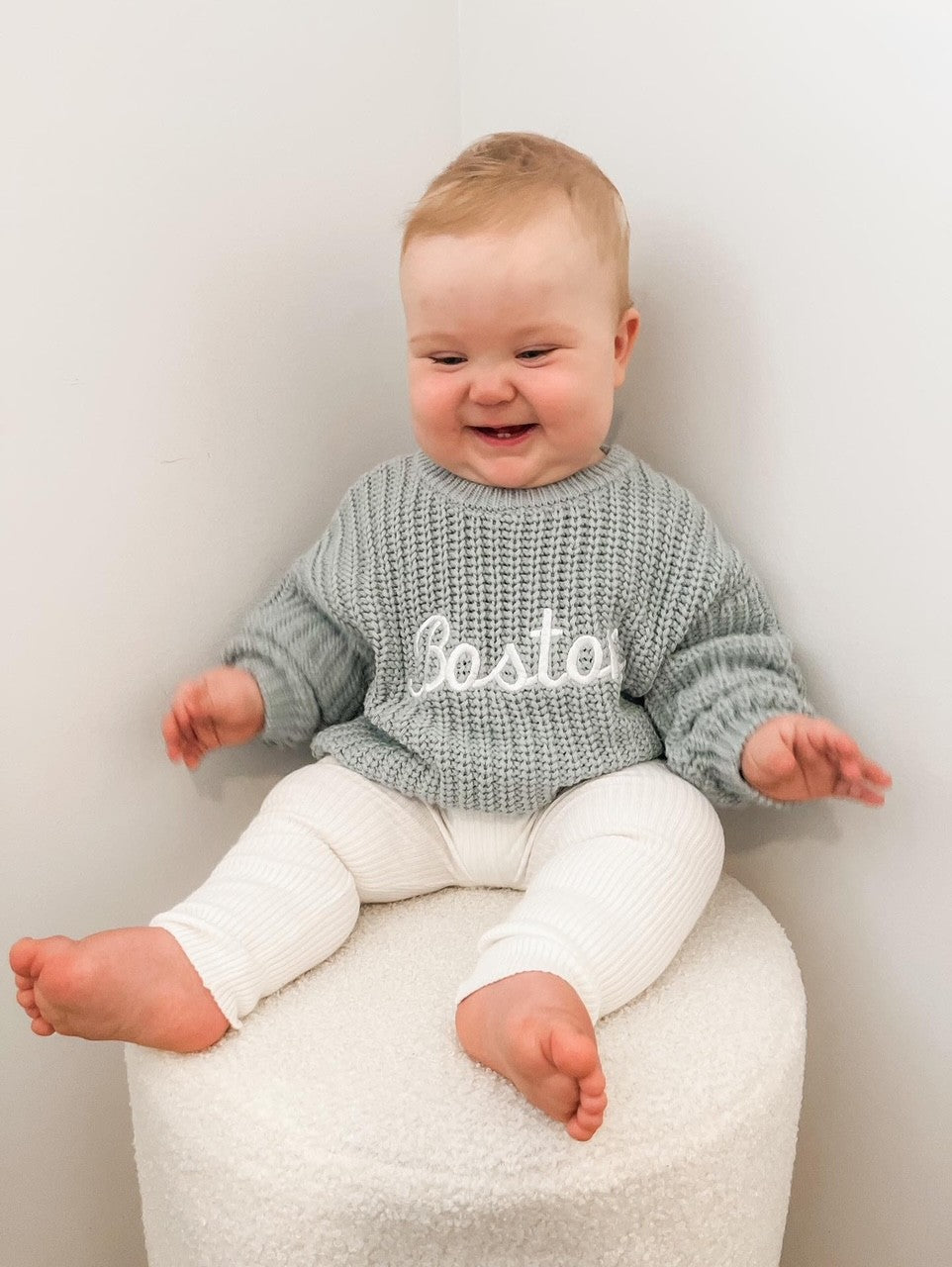 CHUNKY KNIT JUMPER - SEA