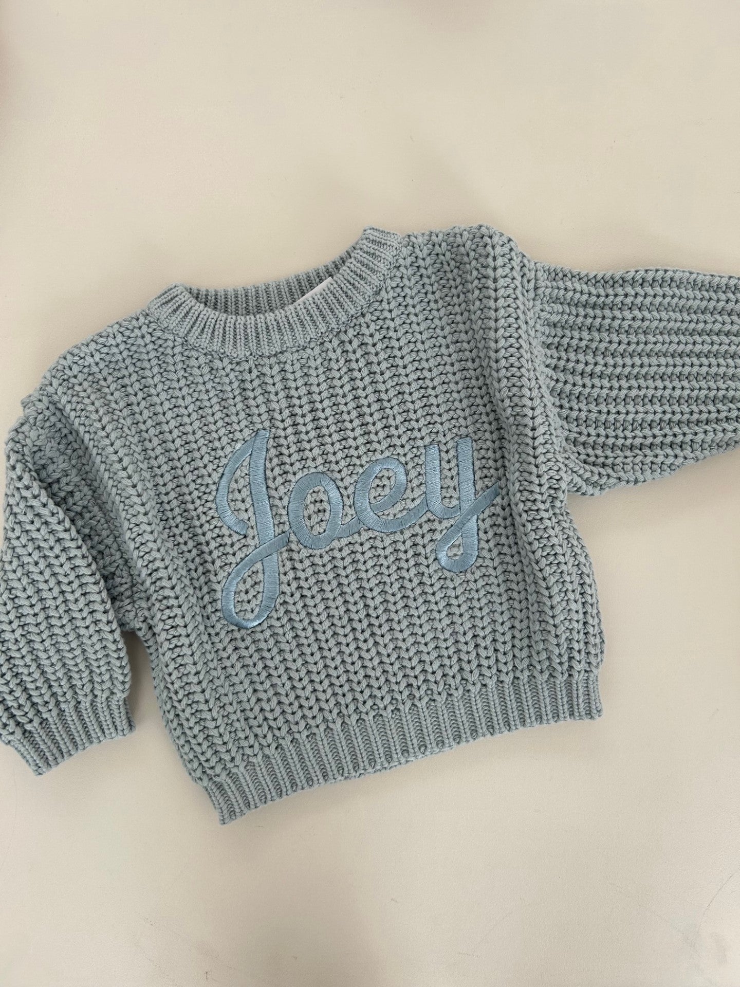 CHUNKY KNIT JUMPER - SEA