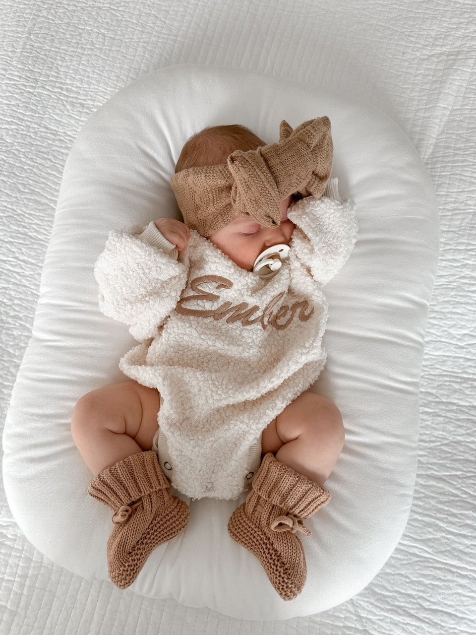 BUBBLE TEDDY ROMPER - IVORY
