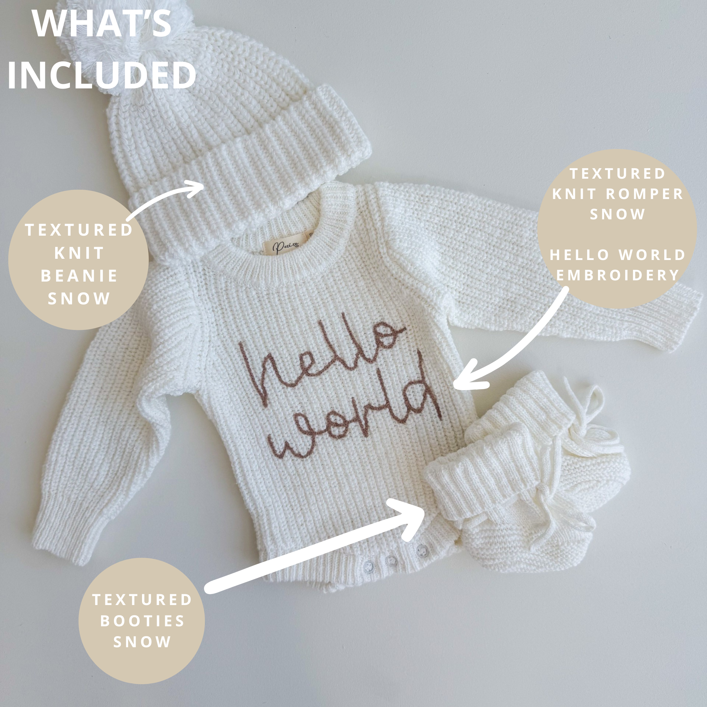 Chunky Textured Knit | Snow &