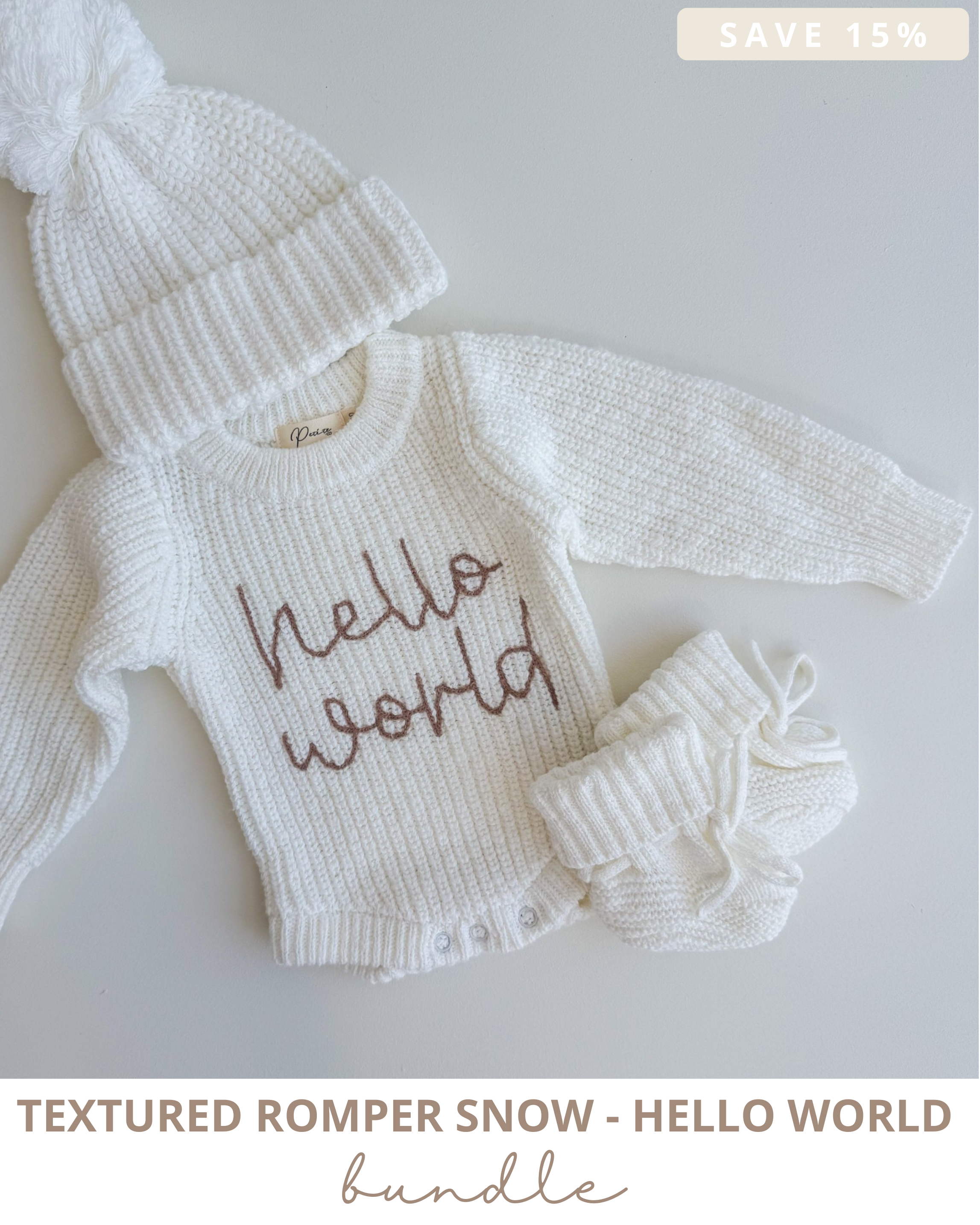 Chunky Textured Knit | Snow &