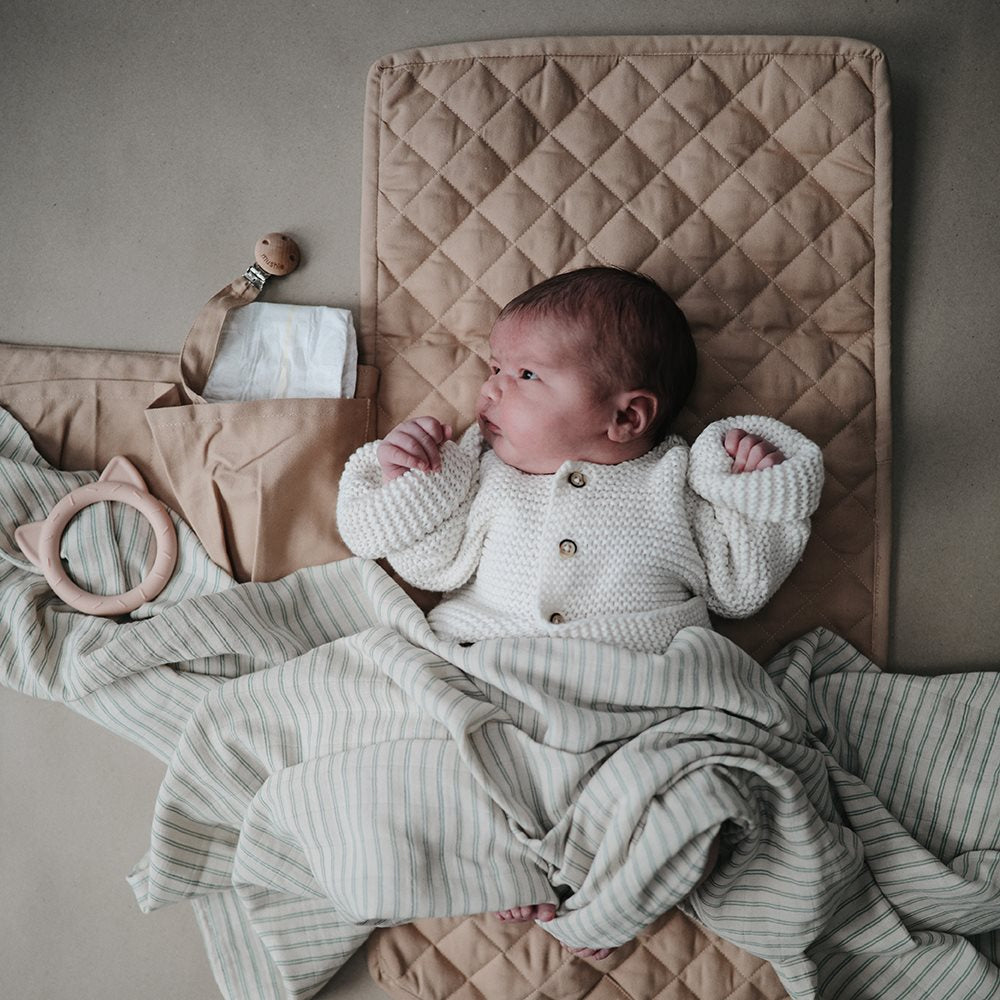 FABRIC PACIFIER CLIP | NATURAL