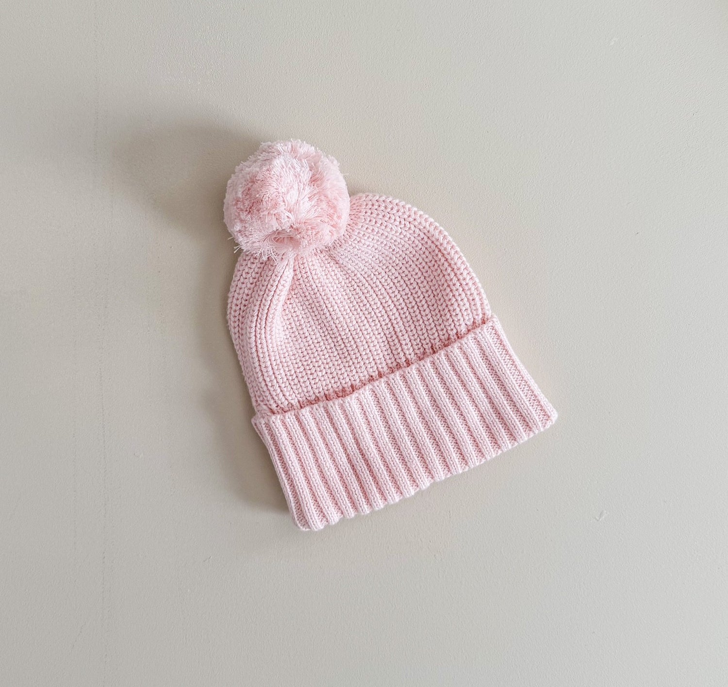 CUFF KNIT BEANIE | BABY PINK