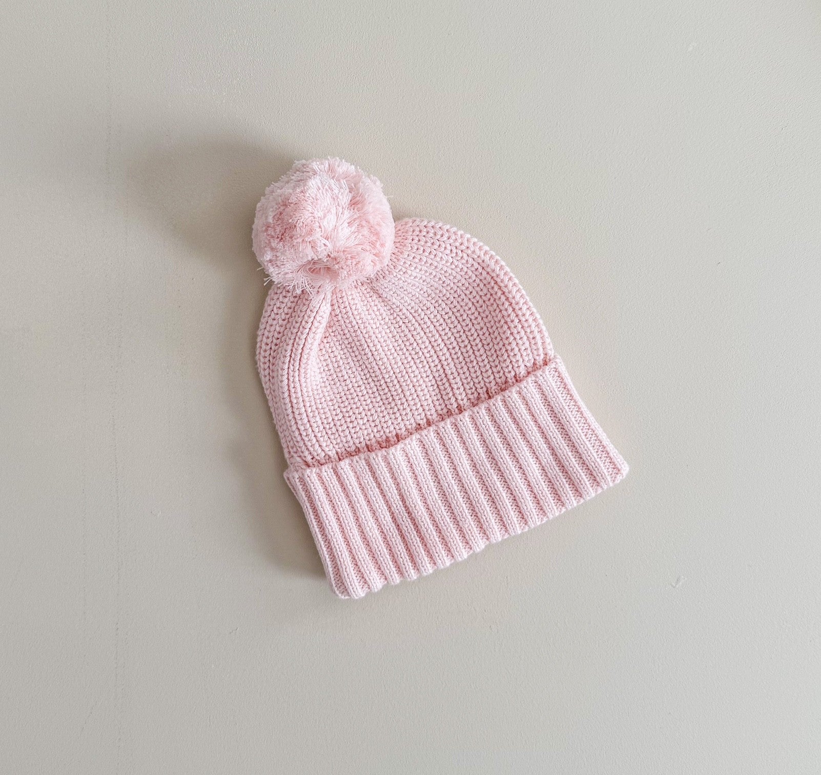 CUFF KNIT BEANIE | BABY PINK