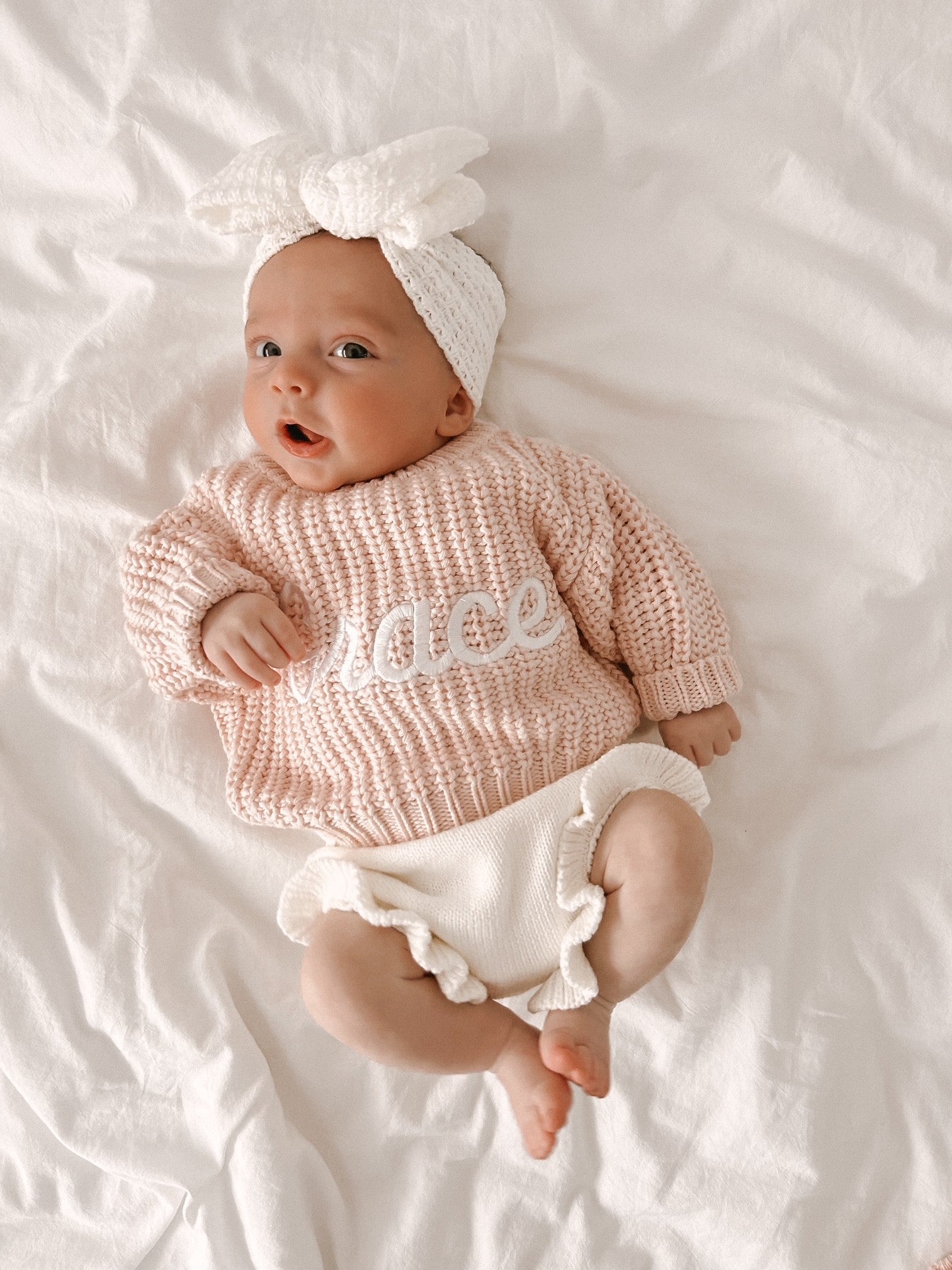 CHUNKY KNIT JUMPER - BABY PINK
