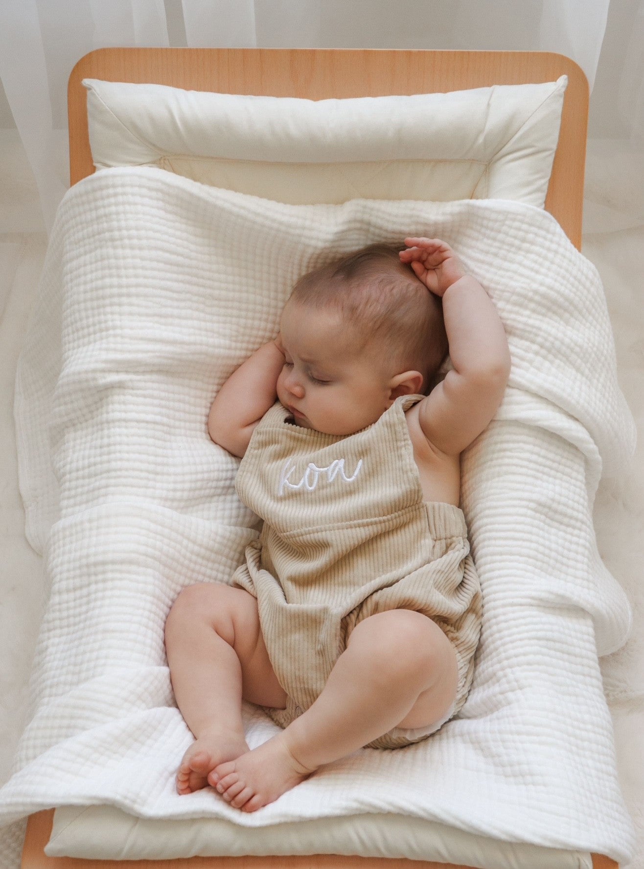CORD OVERALLS | WARM BEIGE