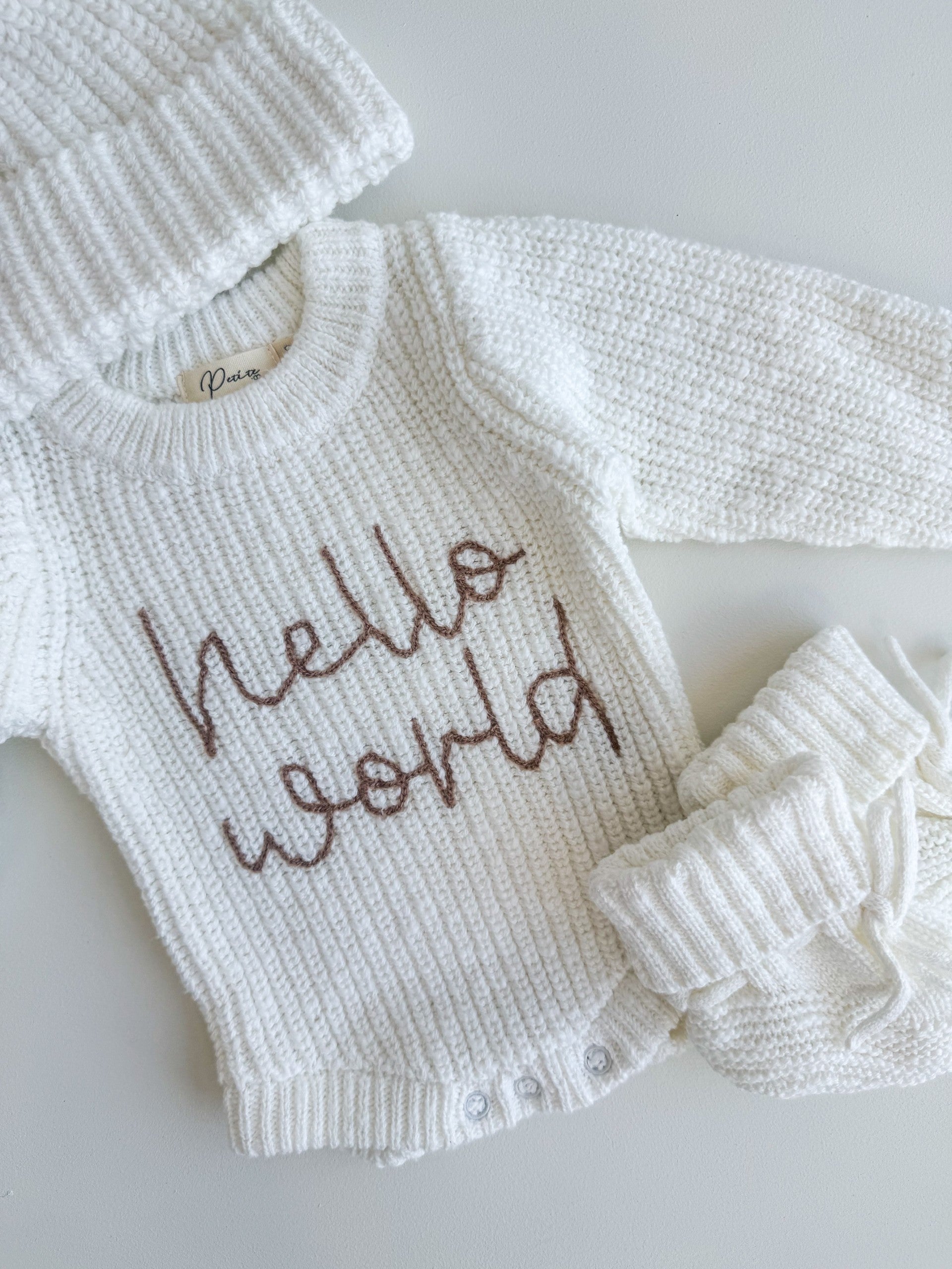 Chunky Textured Knit | Snow &