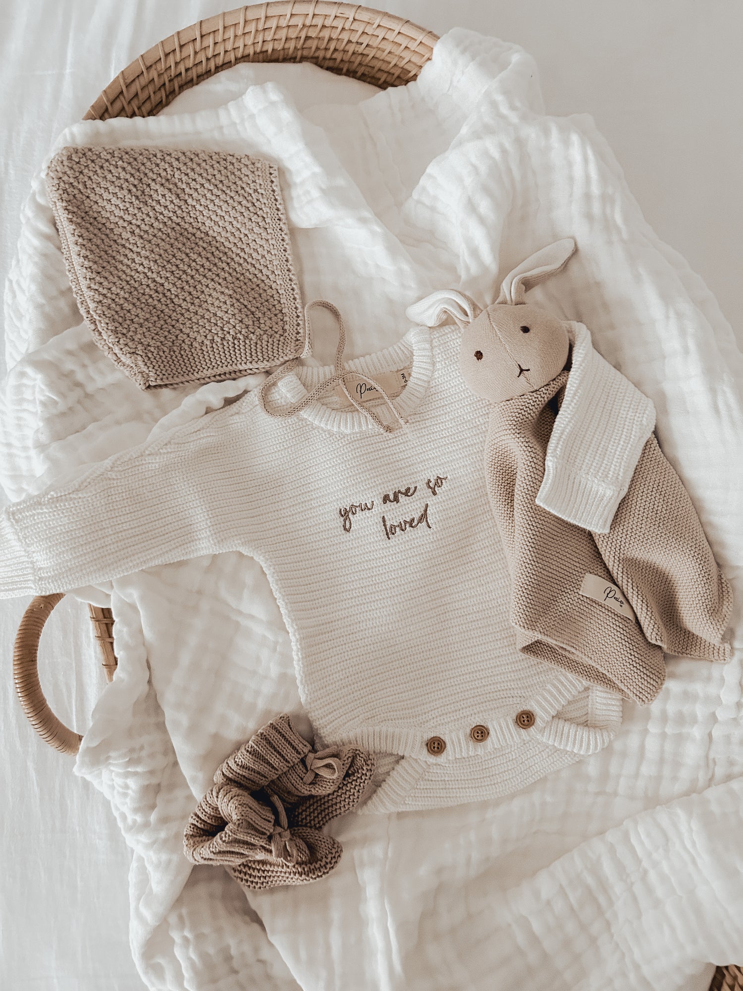 CLASSIC RIBBED ROMPER - MILK | PERSONALISED EMBROIDERY AVAILABLE