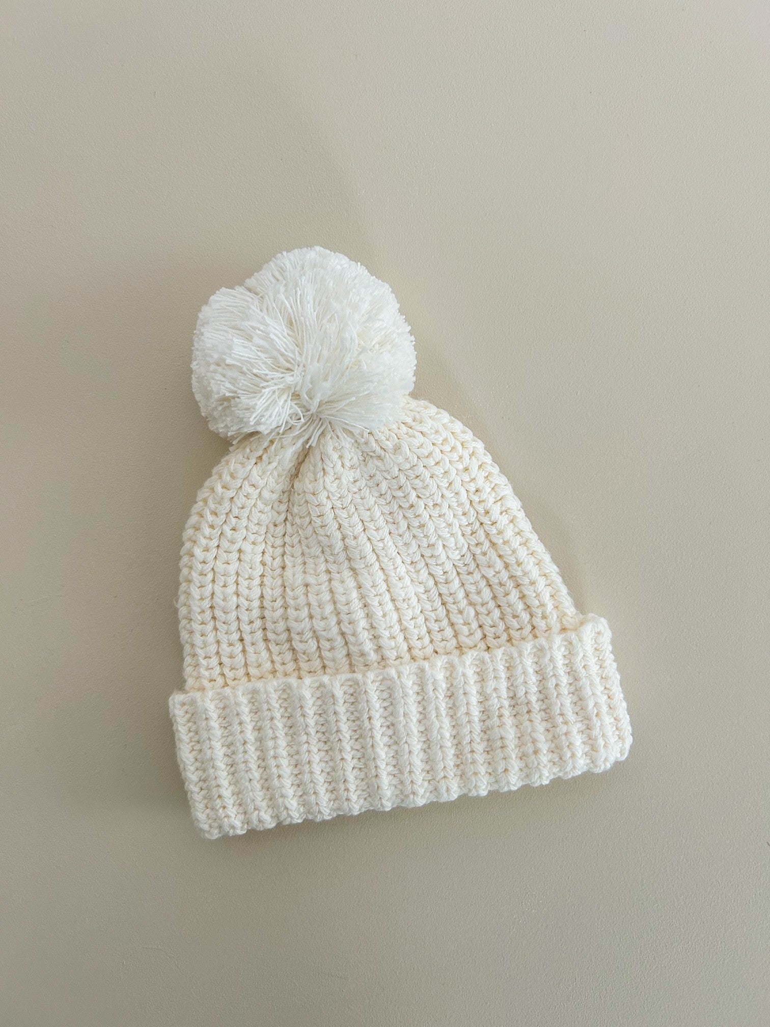 CHUNKY TEXTURED KNIT BEANIE | IVORY
