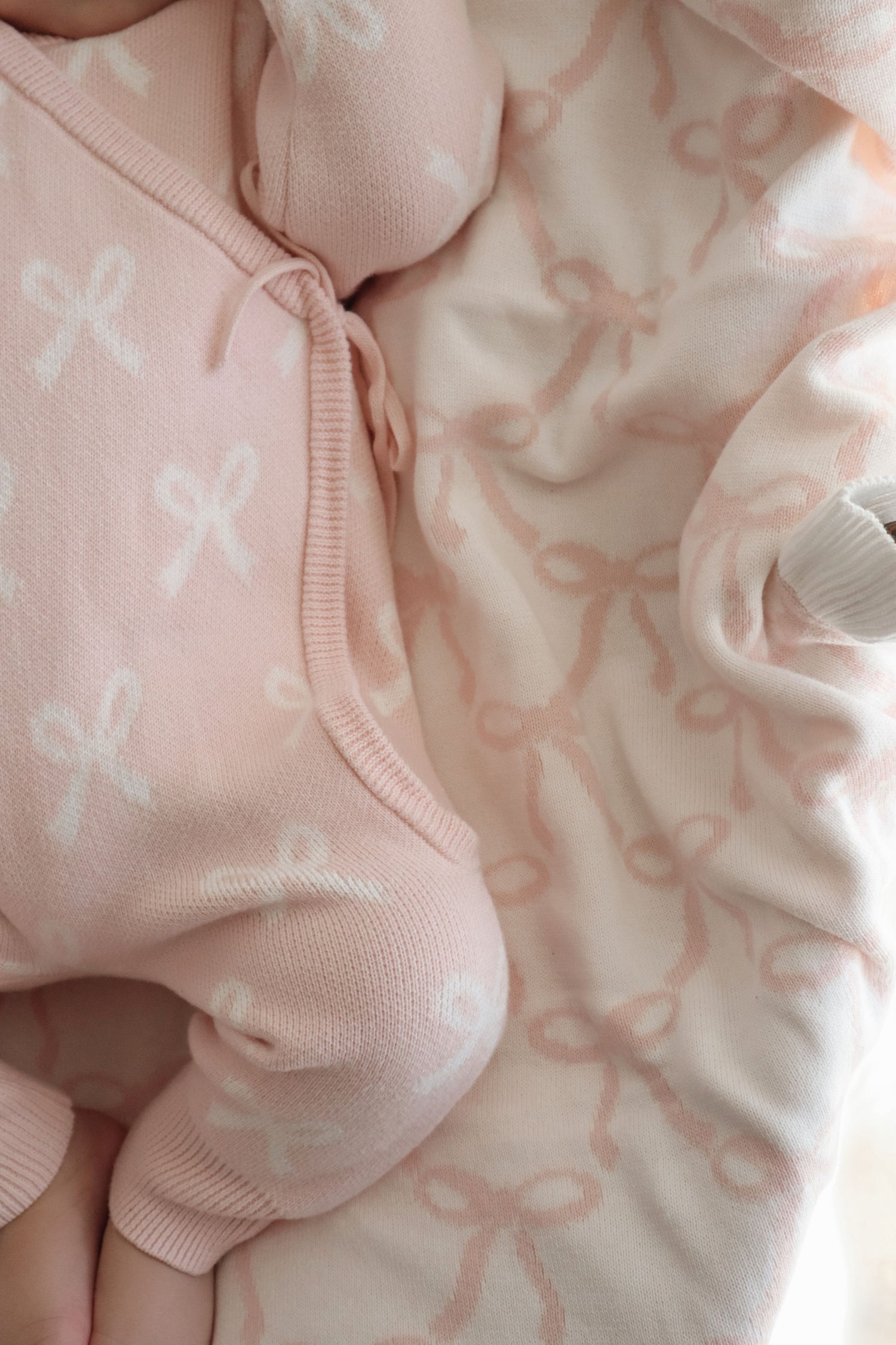 KIMONO BOW ROMPER | BABY PINK