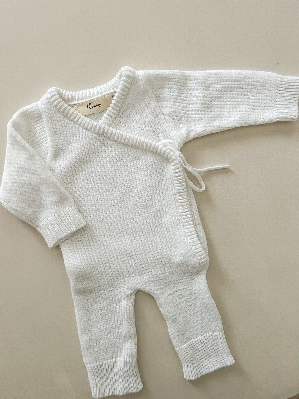 KIMONO LONG ROMPER | WHITE