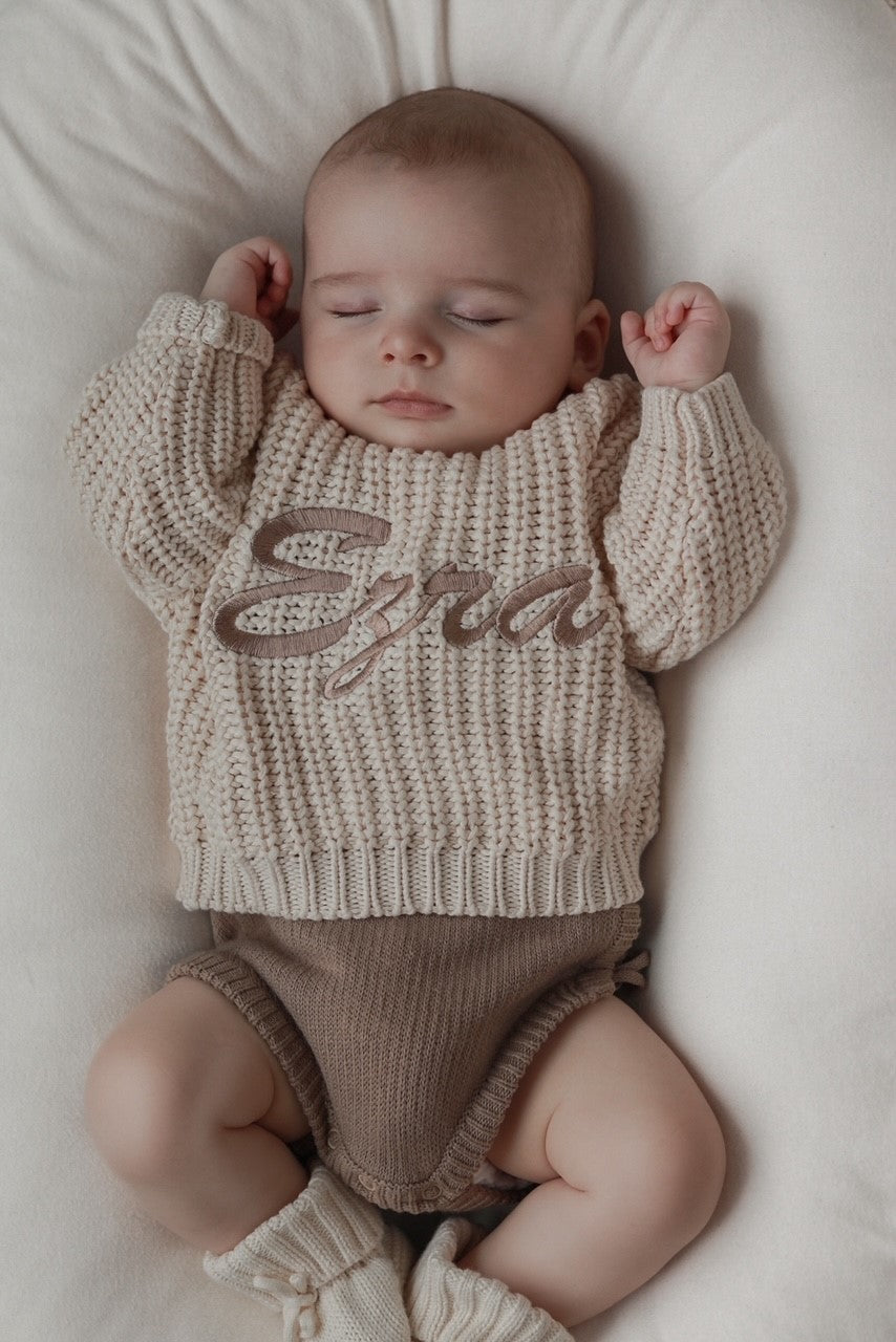 CHUNKY KNIT JUMPER - OAT