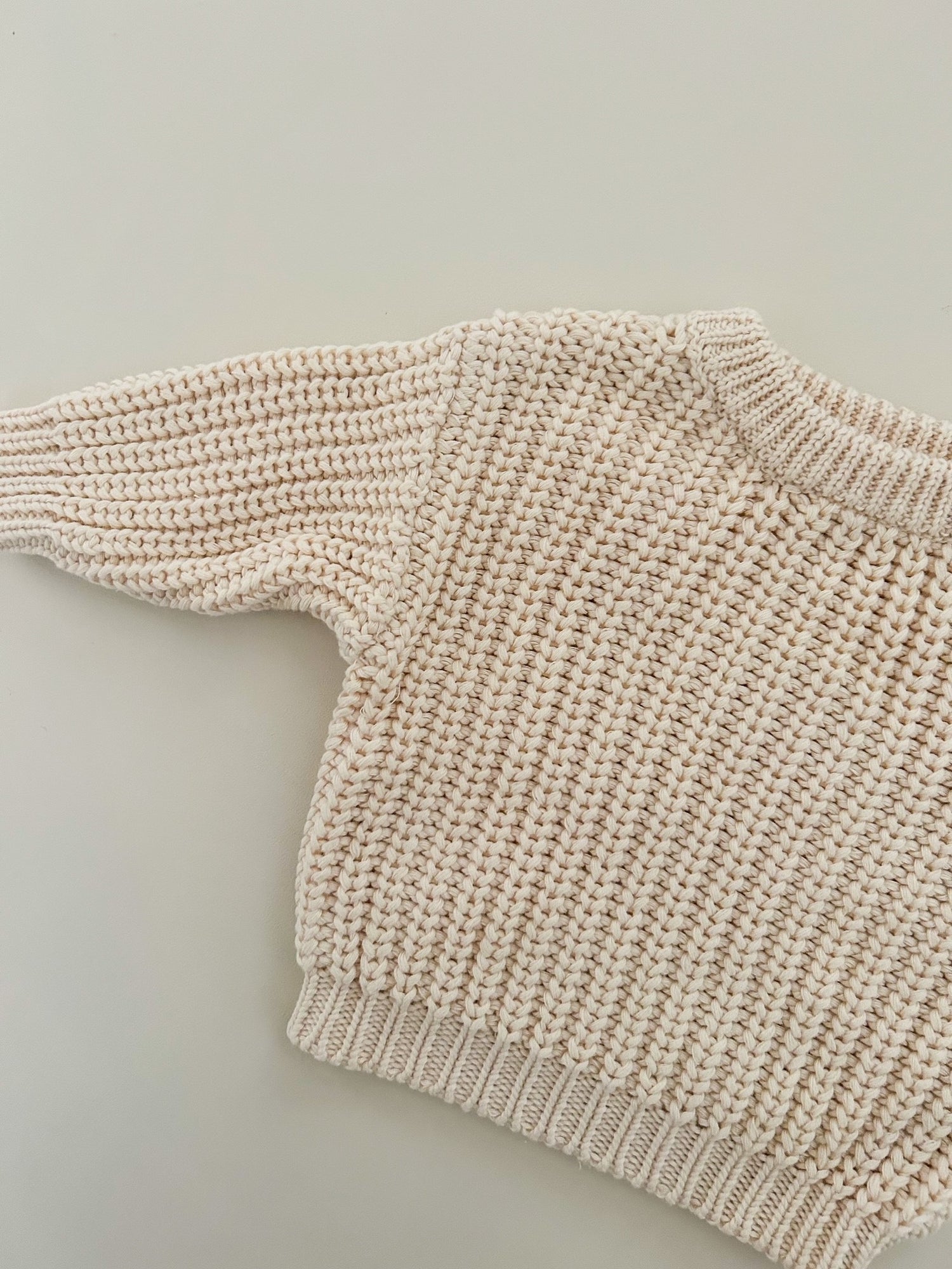 CHUNKY KNIT JUMPER - OAT