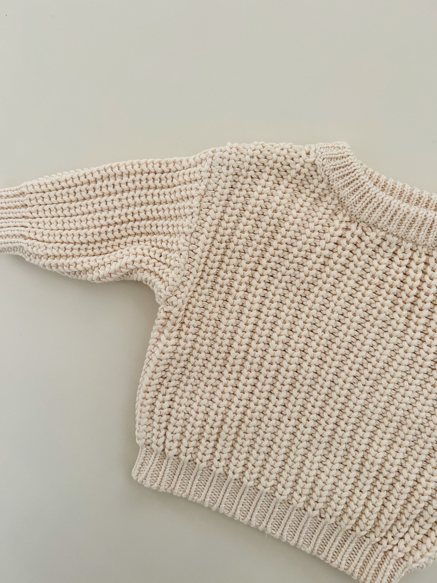 CHUNKY KNIT JUMPER - OAT