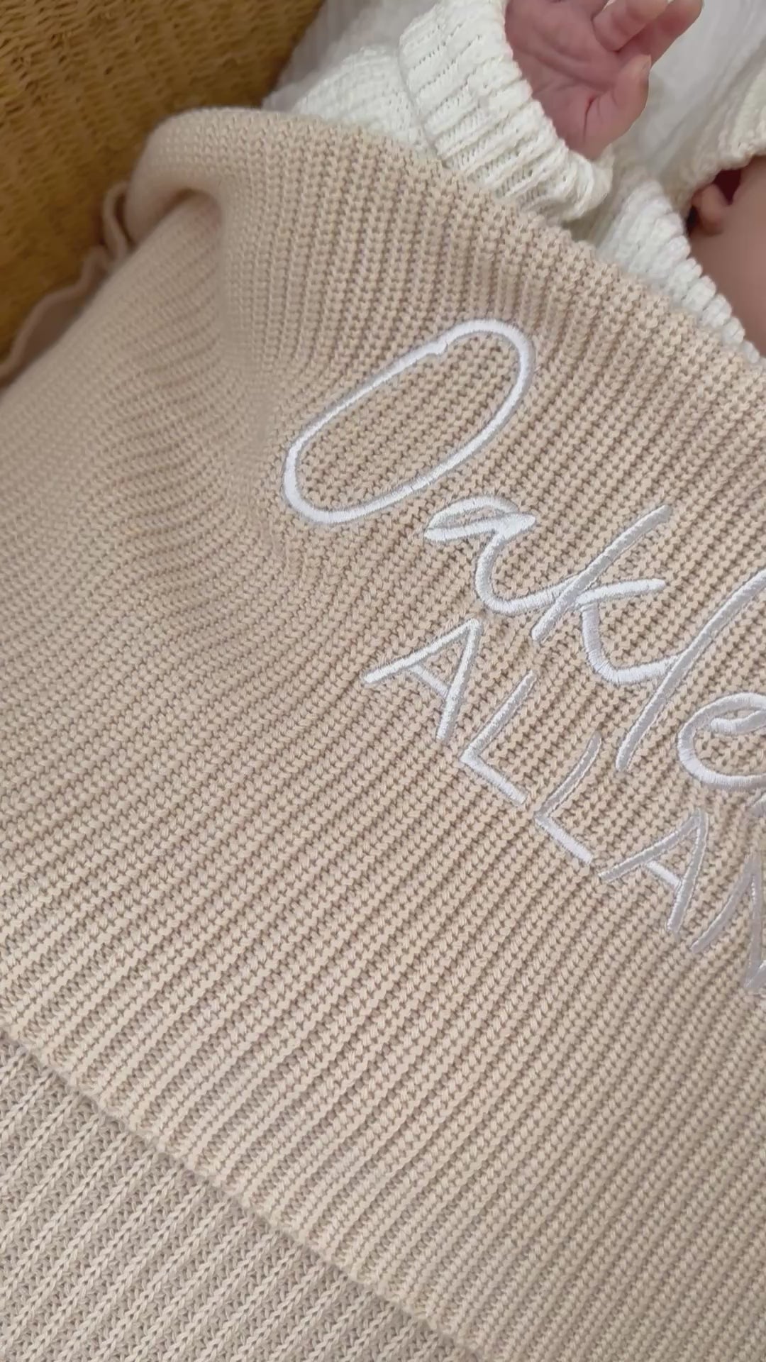 RIBBED BABY BLANKET | OAT