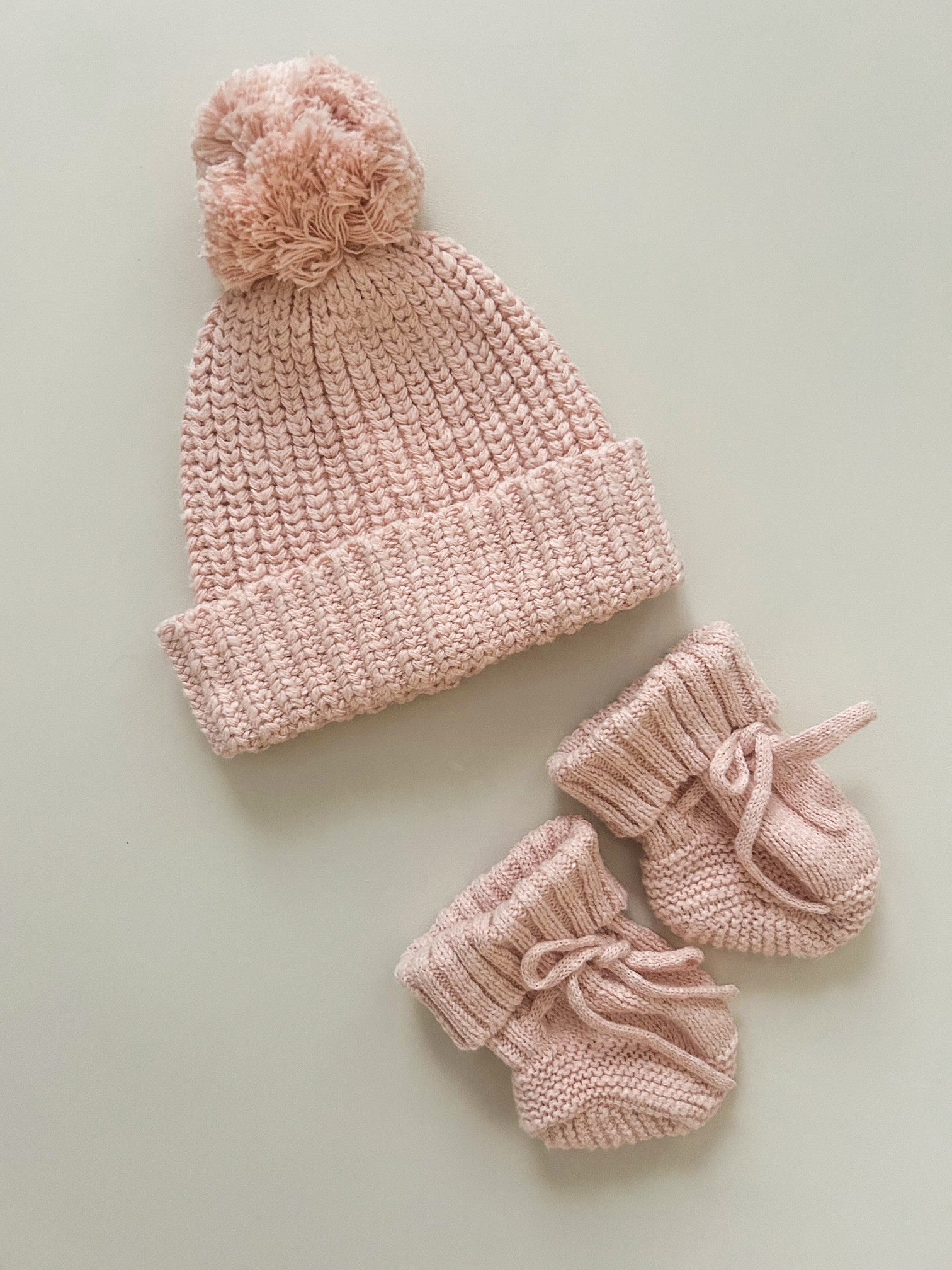 CHUNKY TEXTURED KNIT BEANIE | ROSE