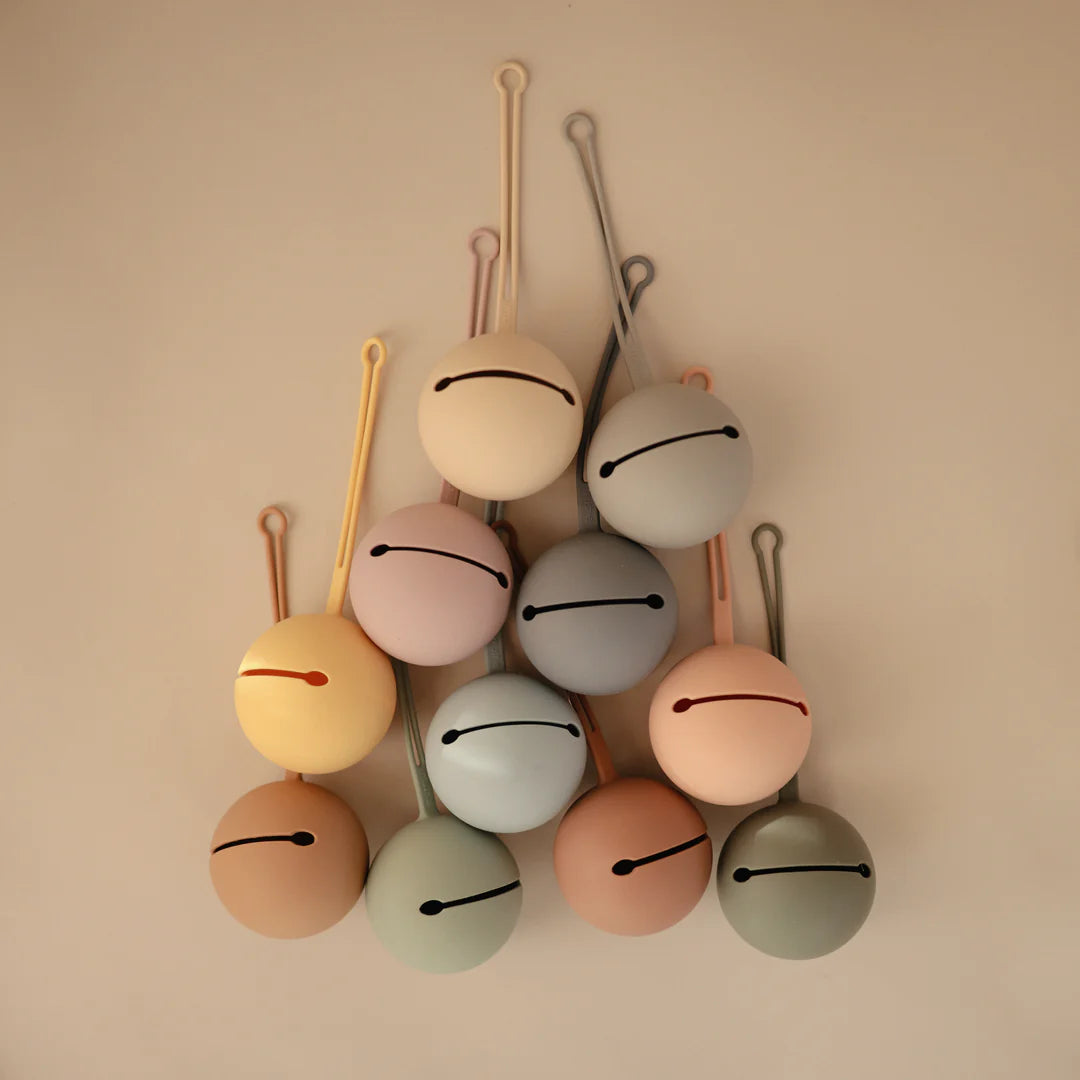 MUSHIE DUMMY | PACIFIER SILICONE CASE - CLOUDY MAUVE