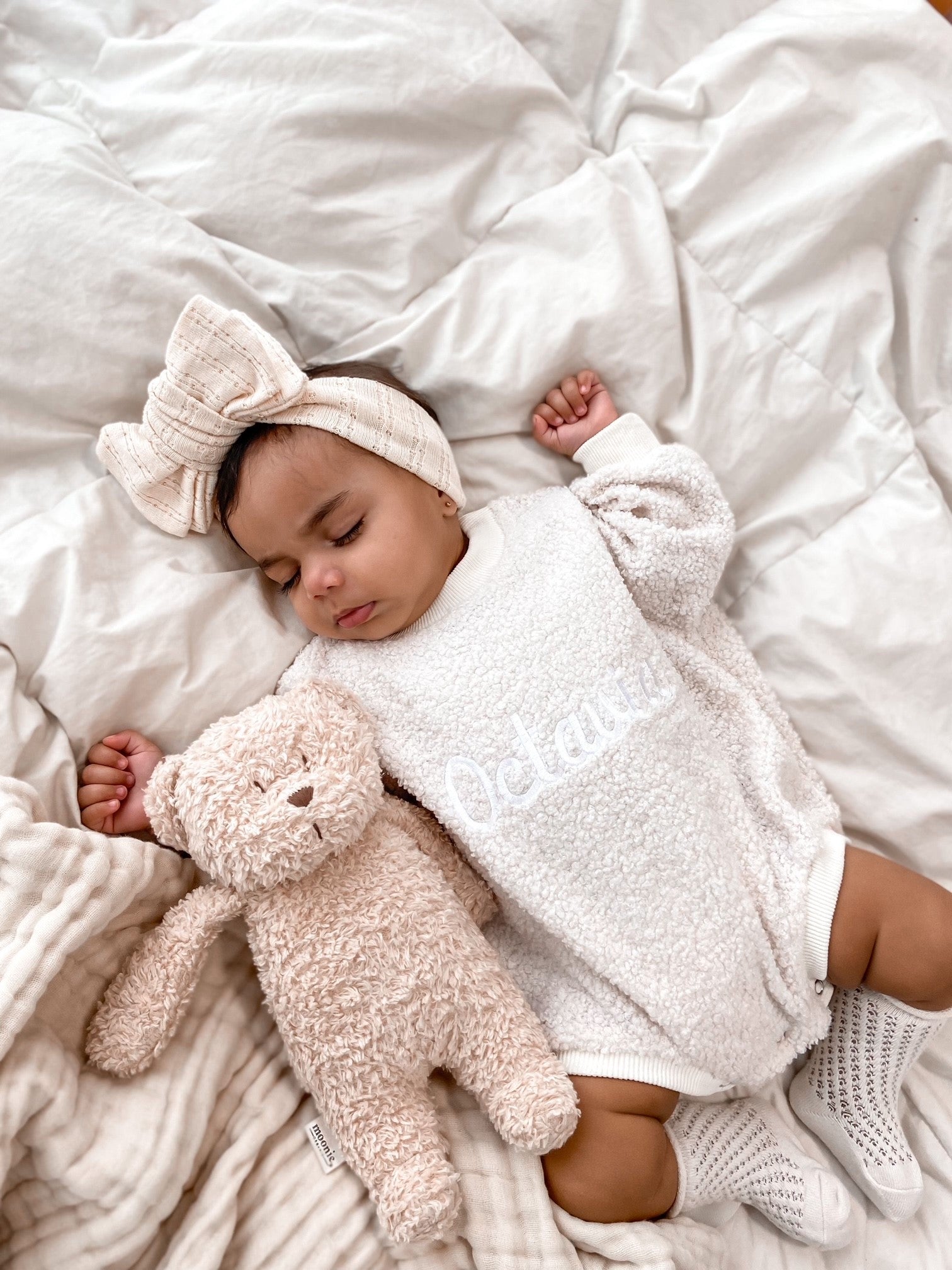BUBBLE TEDDY ROMPER - IVORY