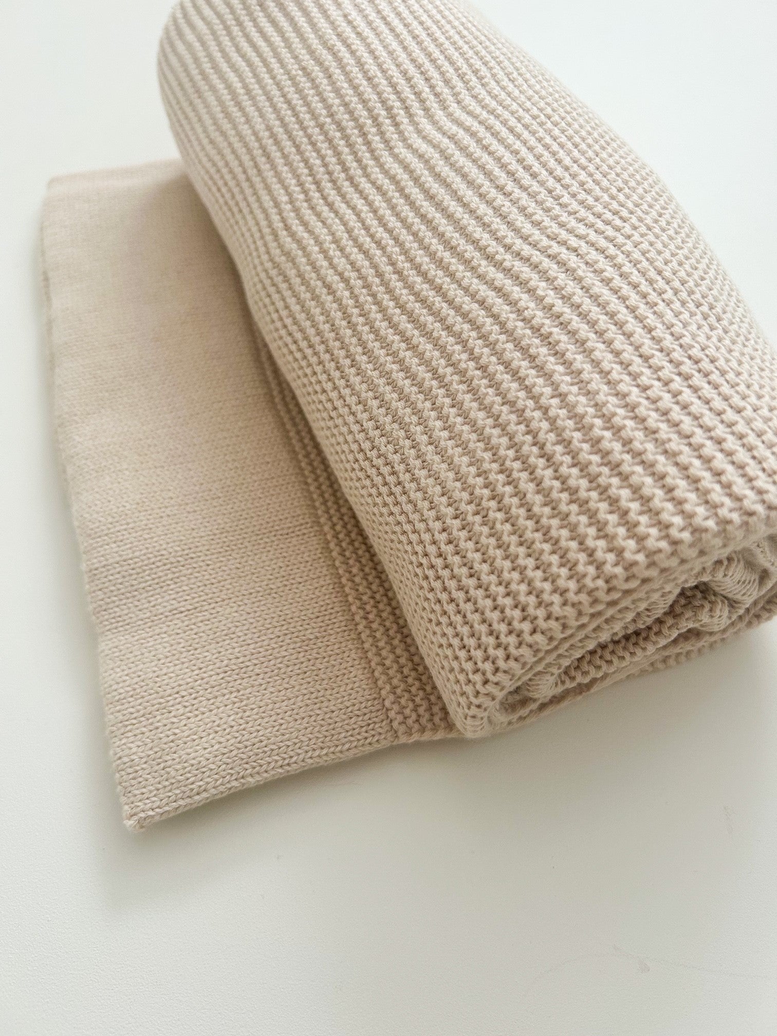 THICK BOARDER PERSONALISED BABY BLANKET | BEIGE